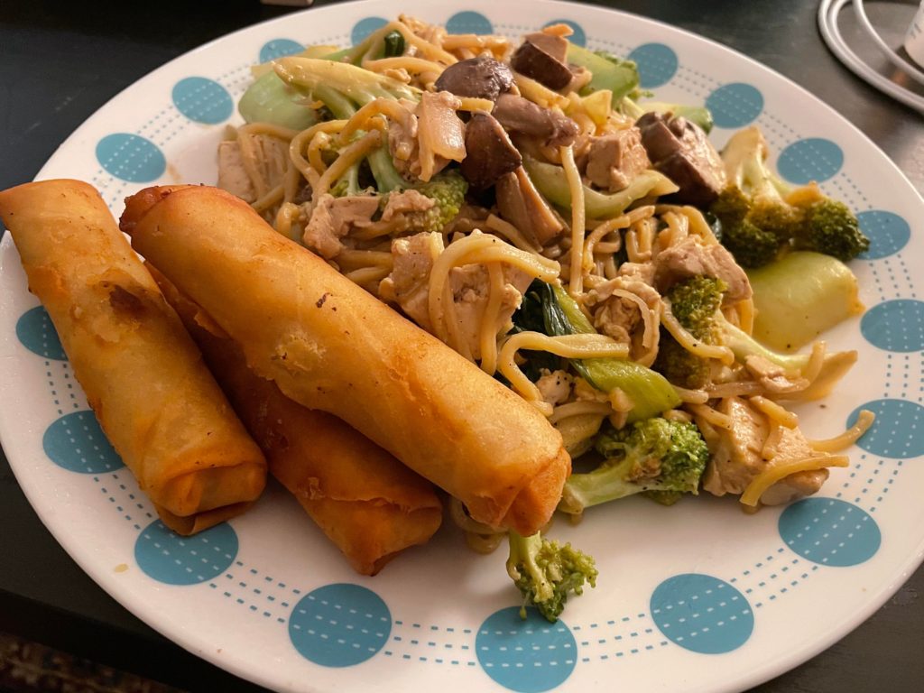 I veganized my favorite meal from childhood—Filipino lumpia and pancit canton