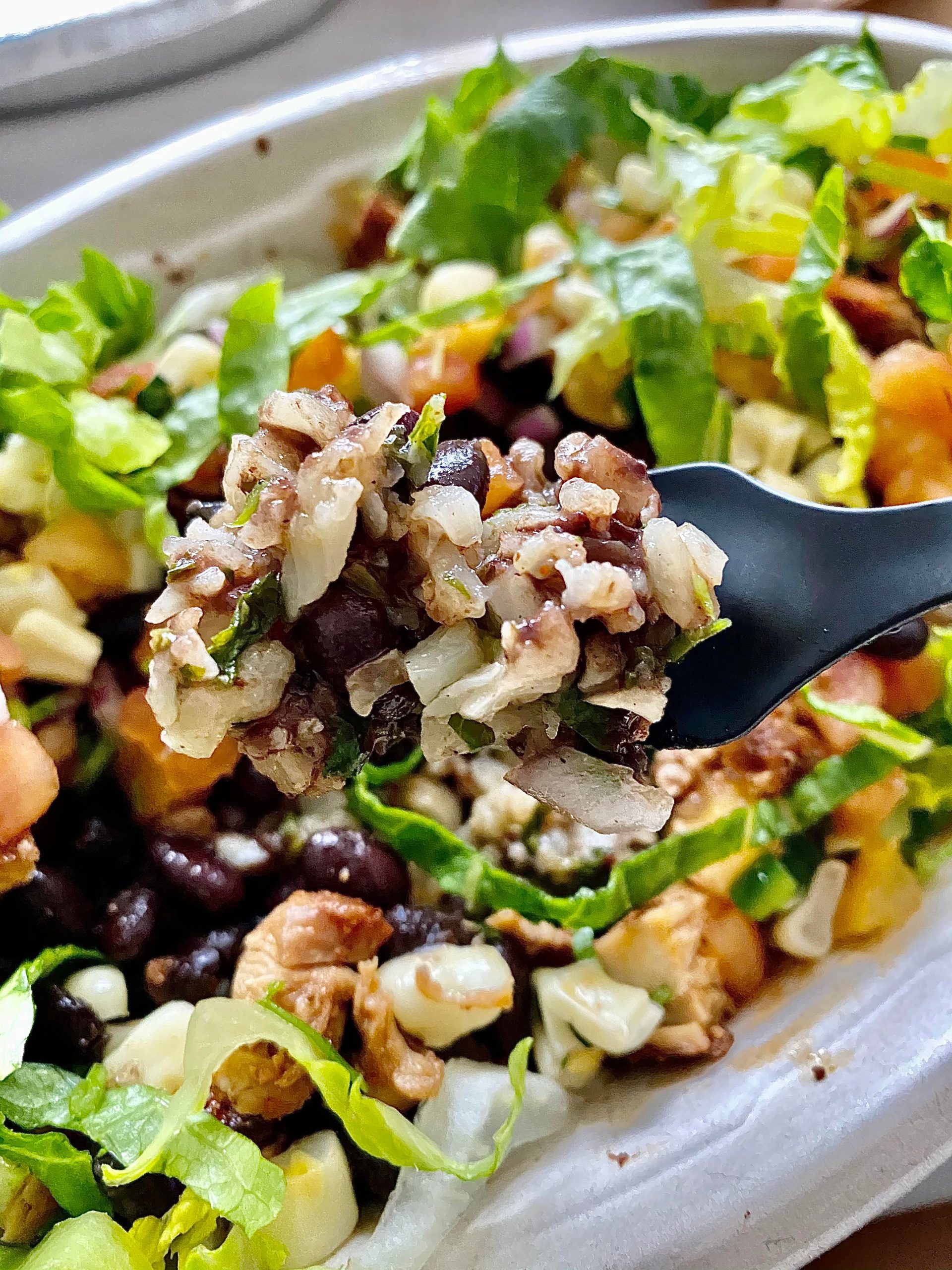 Chipotle cauliflower rice is REALLY GOOD!! 40 cals vs 200+ for rice