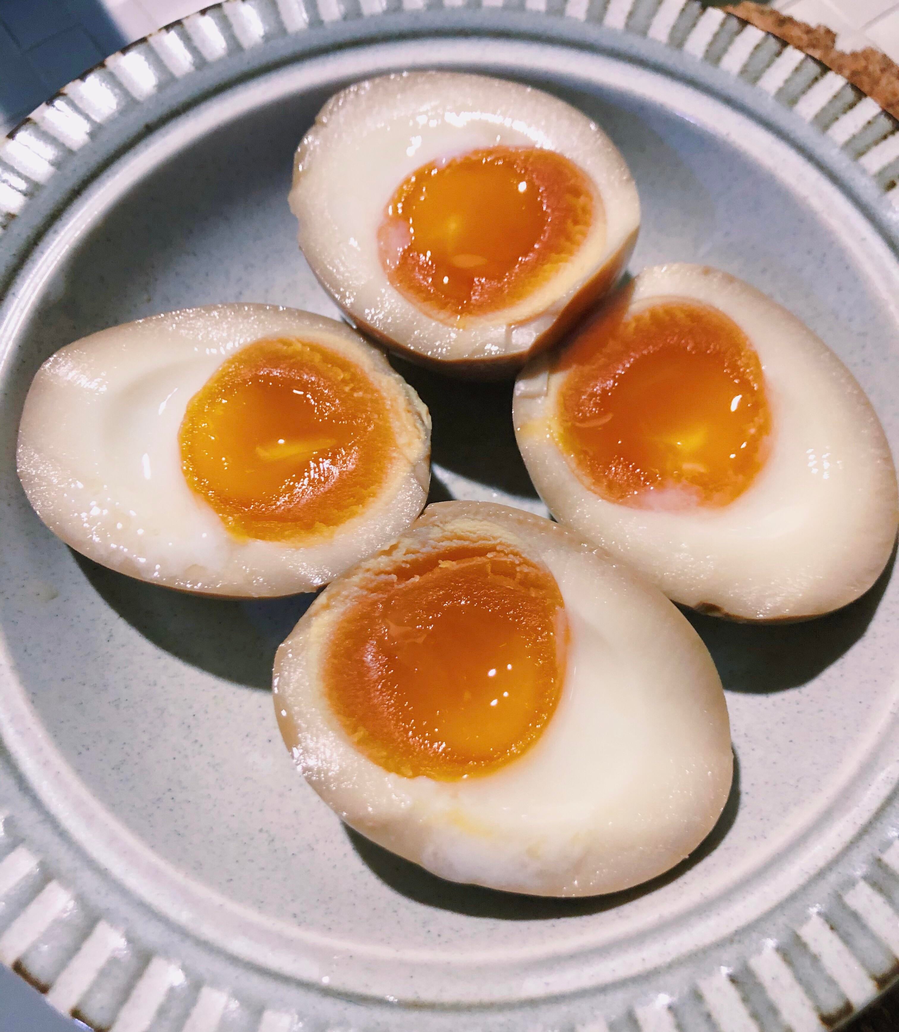 Marinated ramen eggs. Dining and Cooking