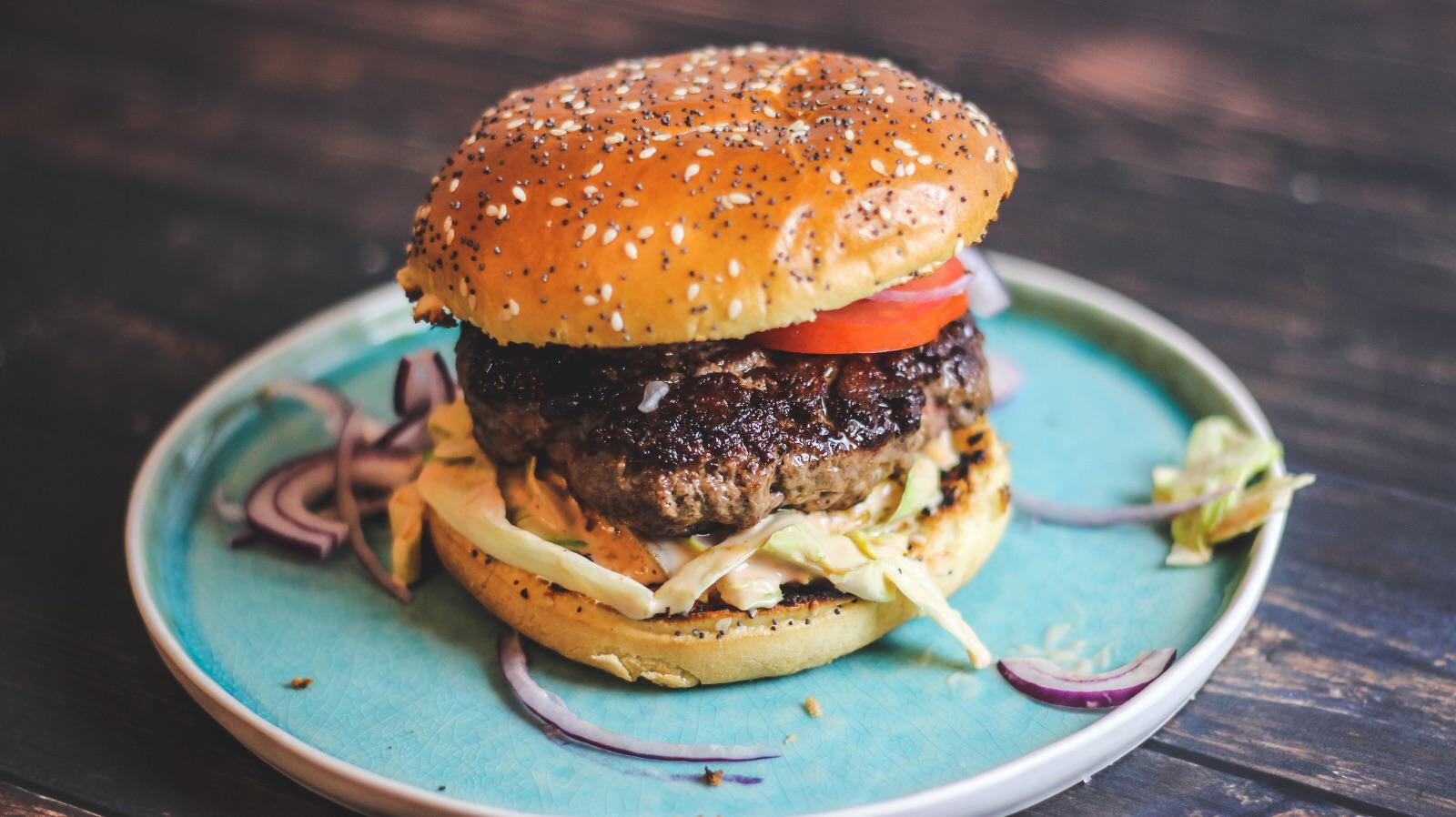 My homemade burger with 40 sirloin, 30 brisket and 30 short ribs
