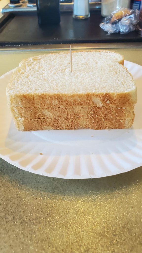 A bread sandwich