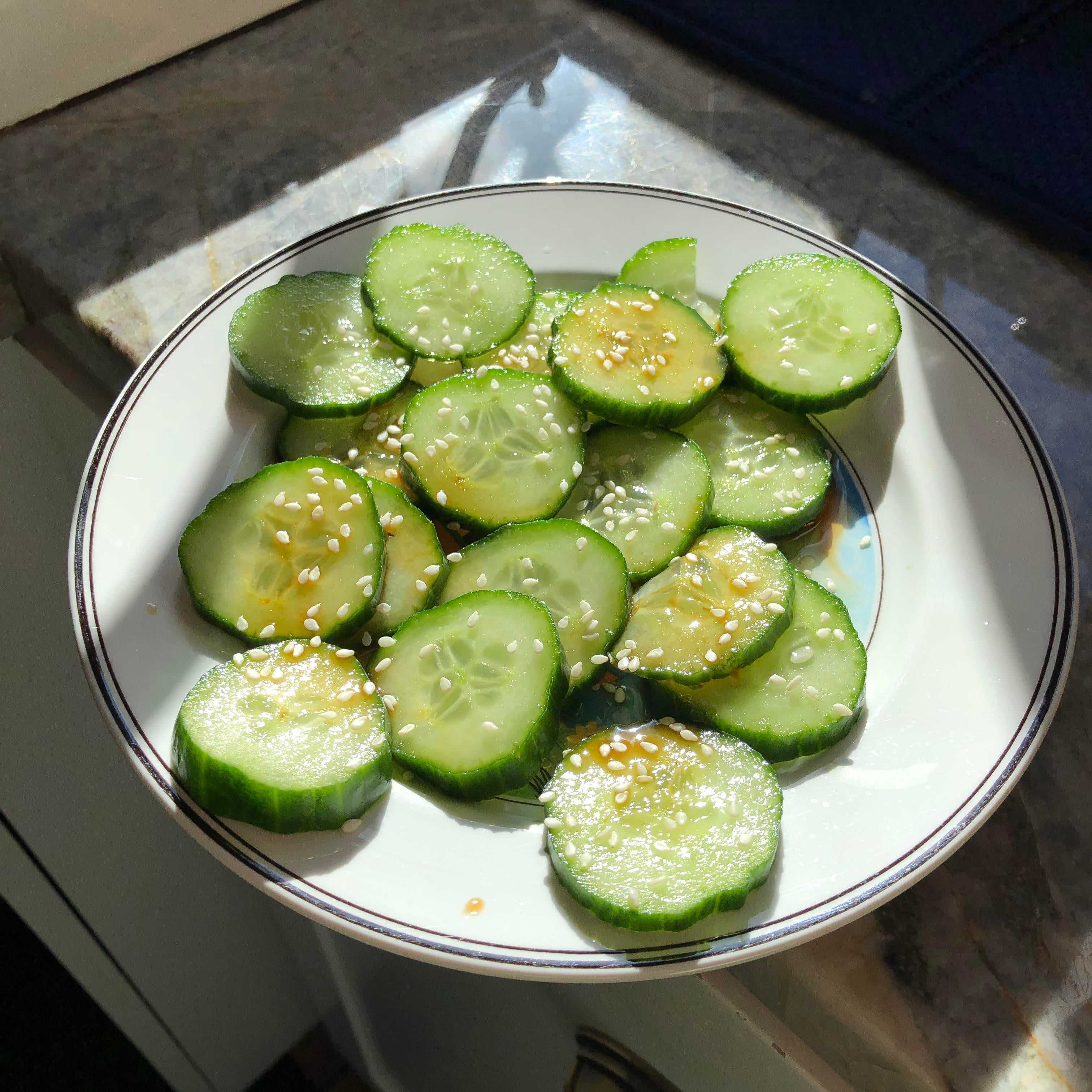 Everyone else was talking about their favorite way to eat cucumbers, so