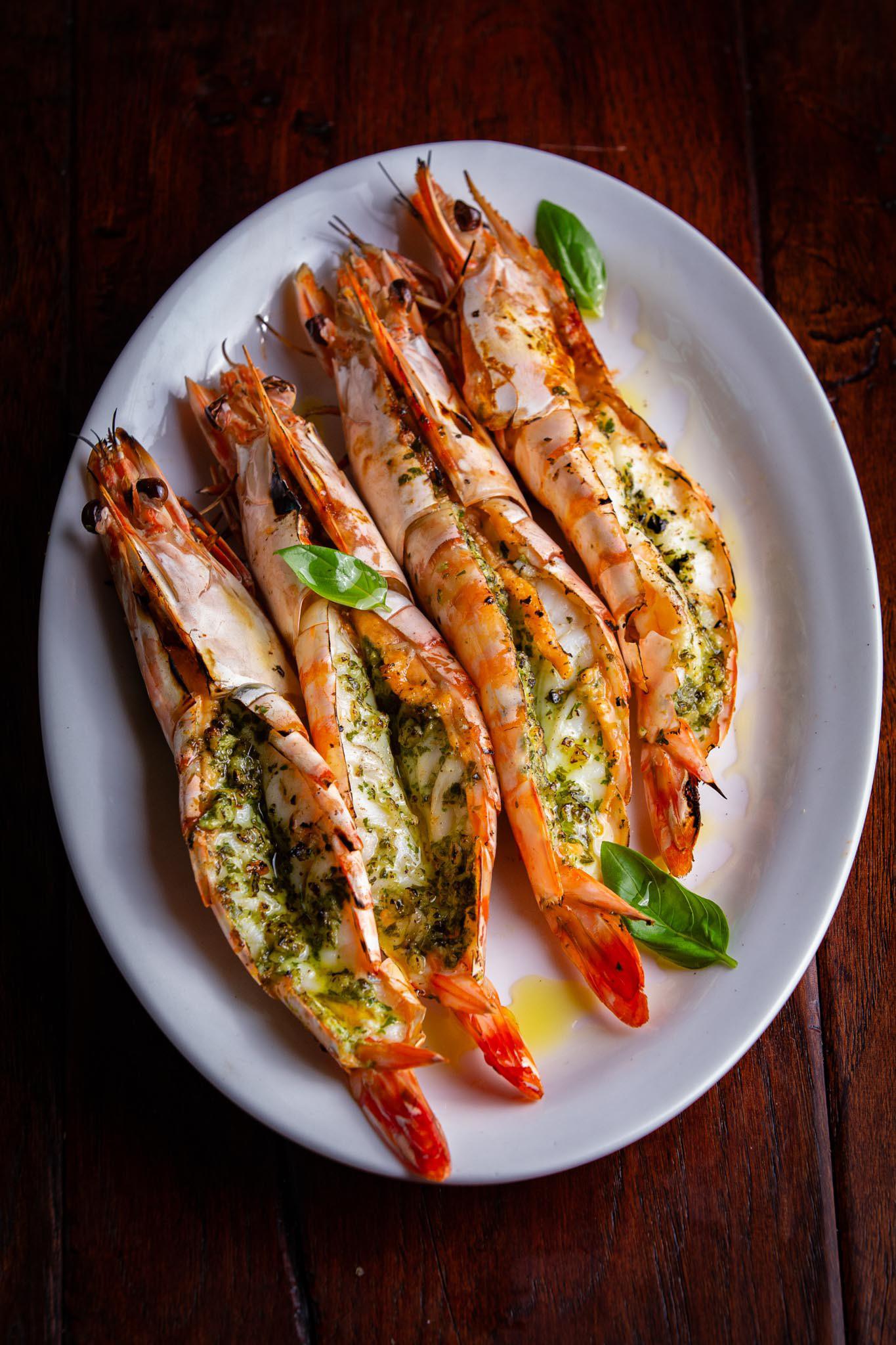 grilled jumbo prawns
