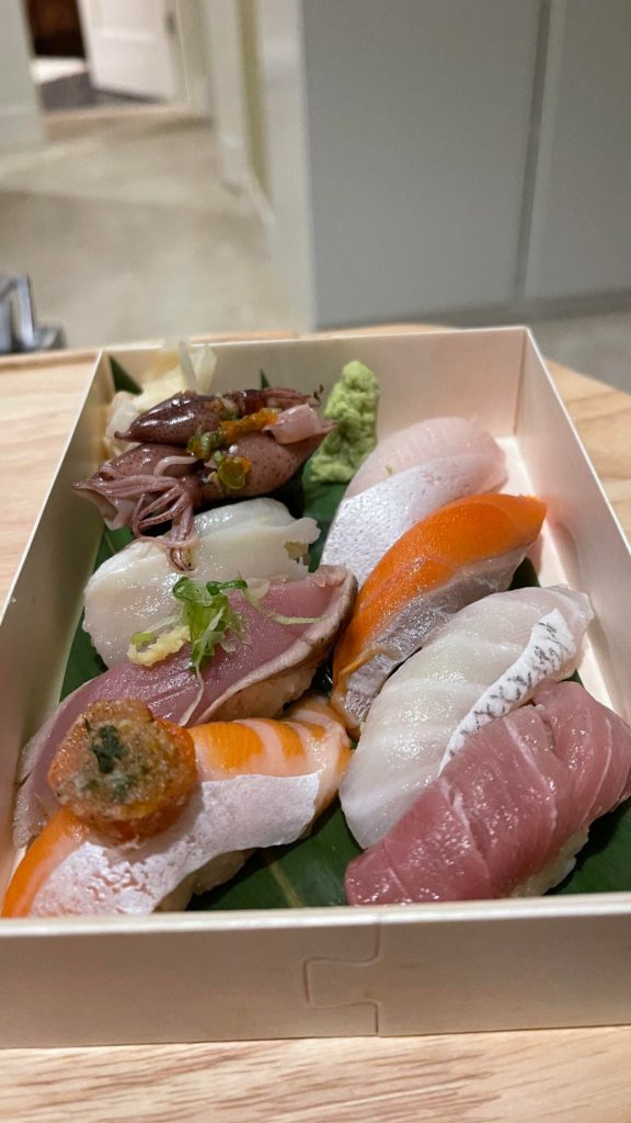 Omakase sushi set. Was amazing.