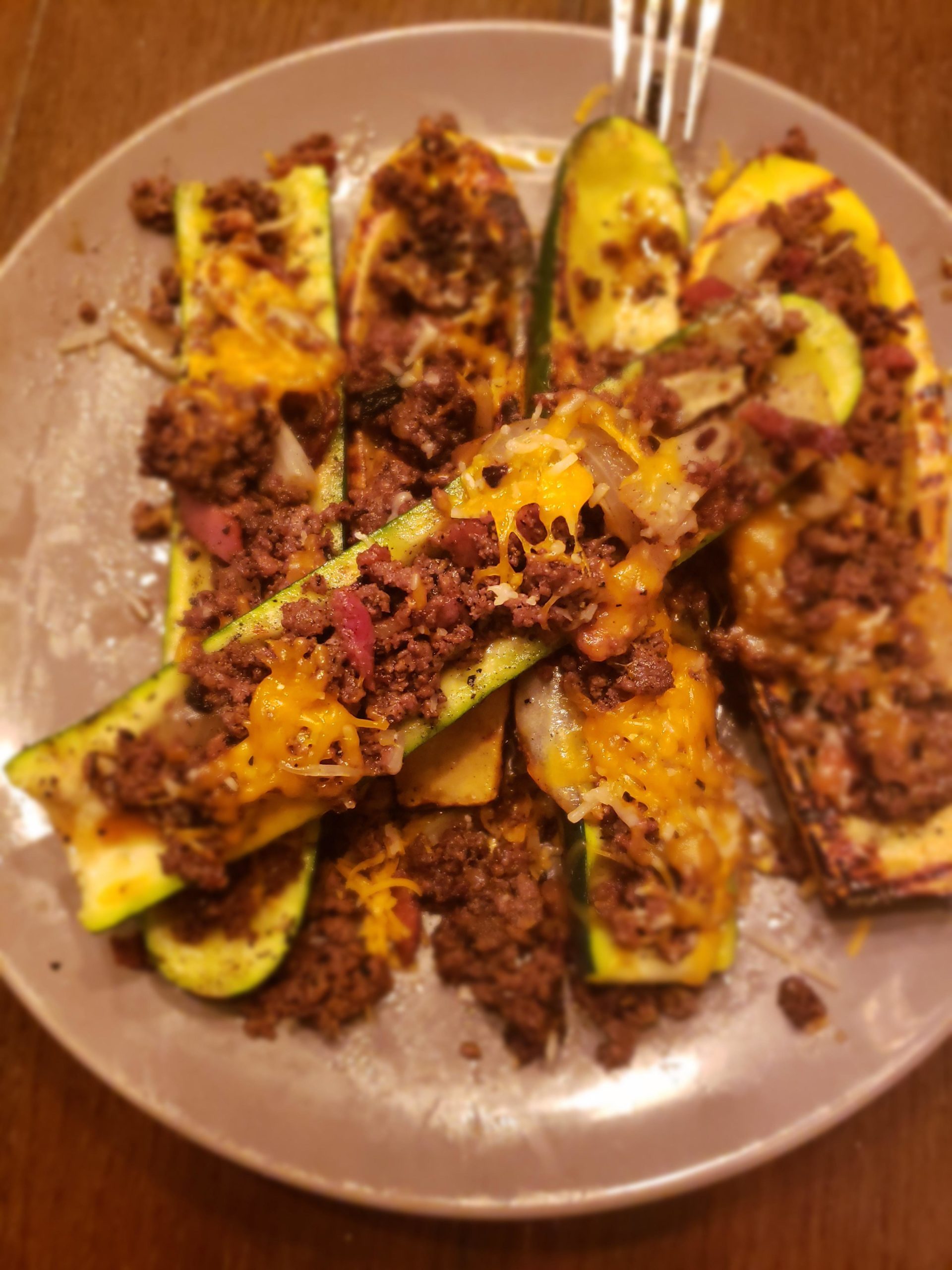 Bacon Cheeseburger Zucchini Boats Dining and Cooking