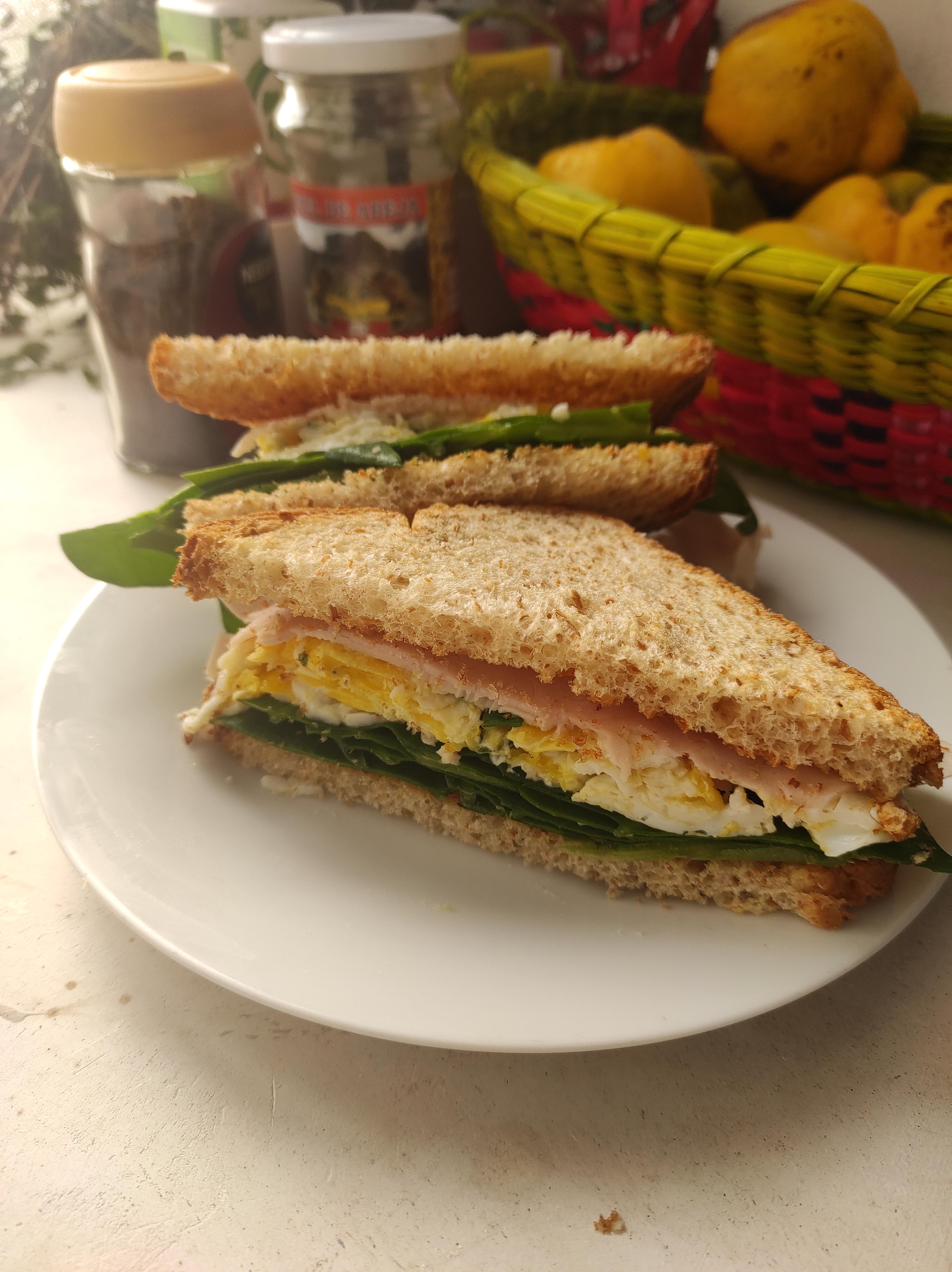 Breakfast Go To Slightly Toasted Whole Wheat Bread Spinach Scrambled Eggs With Scallions And Turkey Ham Dining And Cooking Breakfast Go To Slightly Toasted Whole Wheat Bread Spinach Scrambled Eggs With Scallions And Turkey Ham Dining And Cooking
