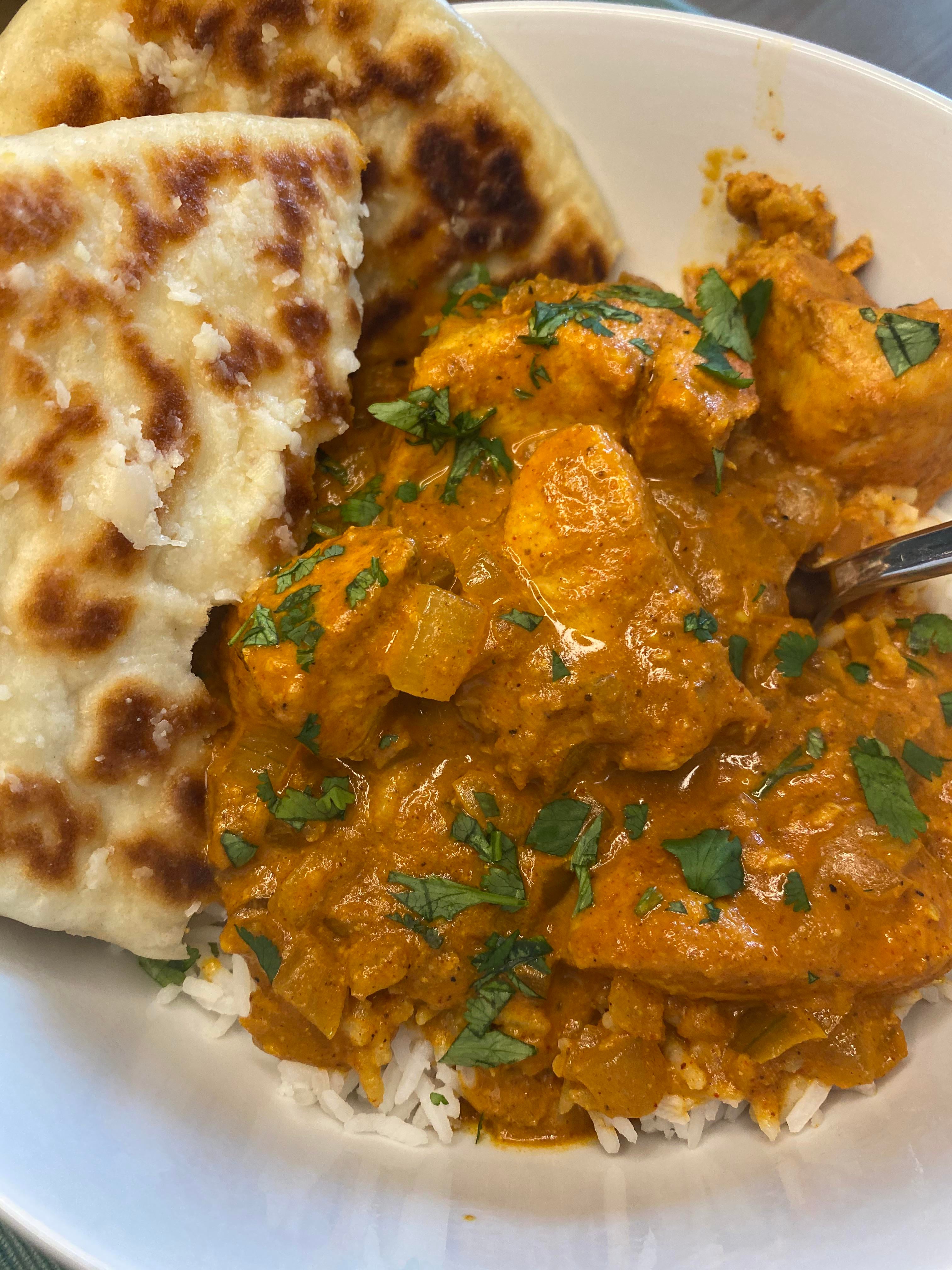 Chicken Tikka Masala with handmade ...