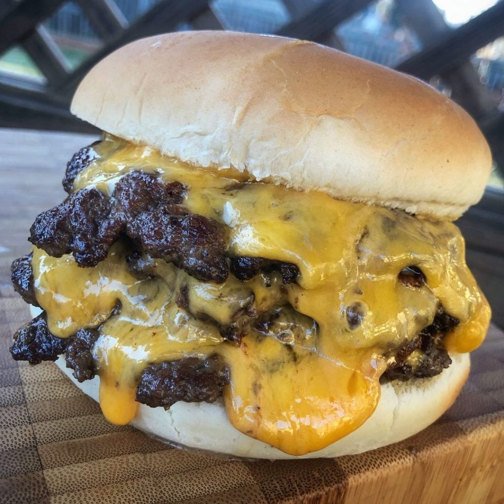 Triple Cheddar Smash Burger