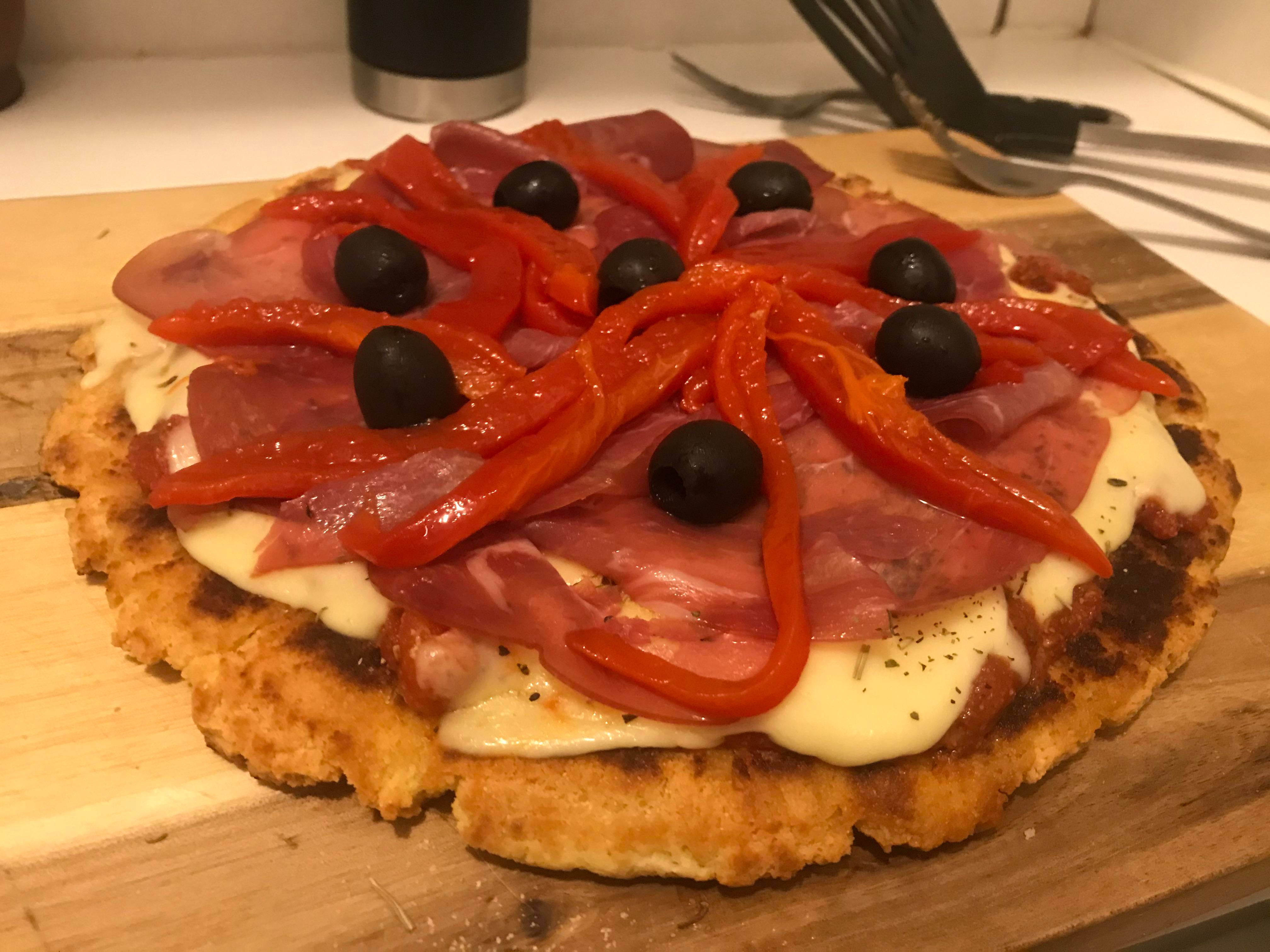 Ugly but delicious pizza lol Dining and Cooking