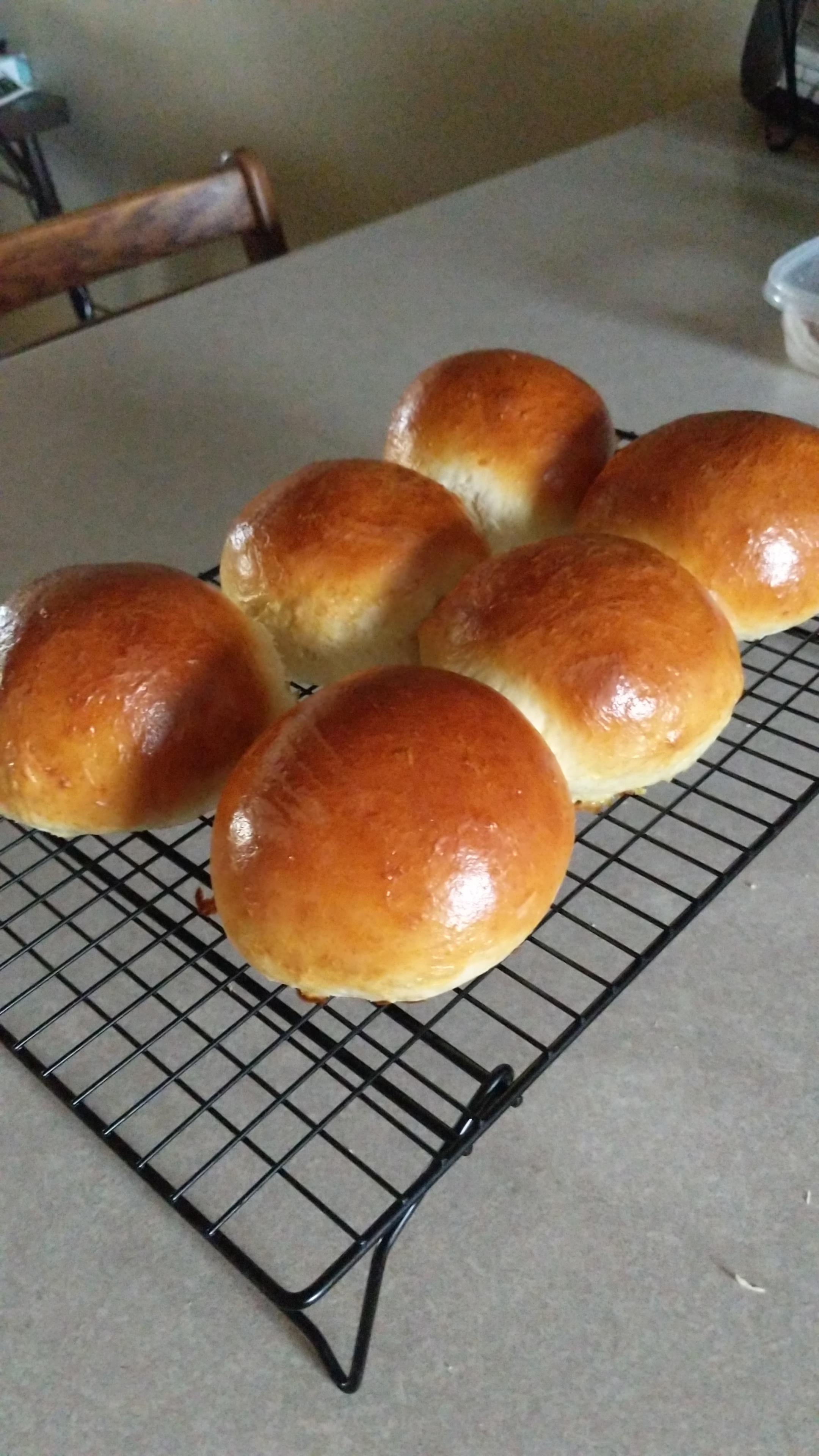 First attempt at Joshua Weissman's burger bun recipe and will not be the last Dining and Cooking