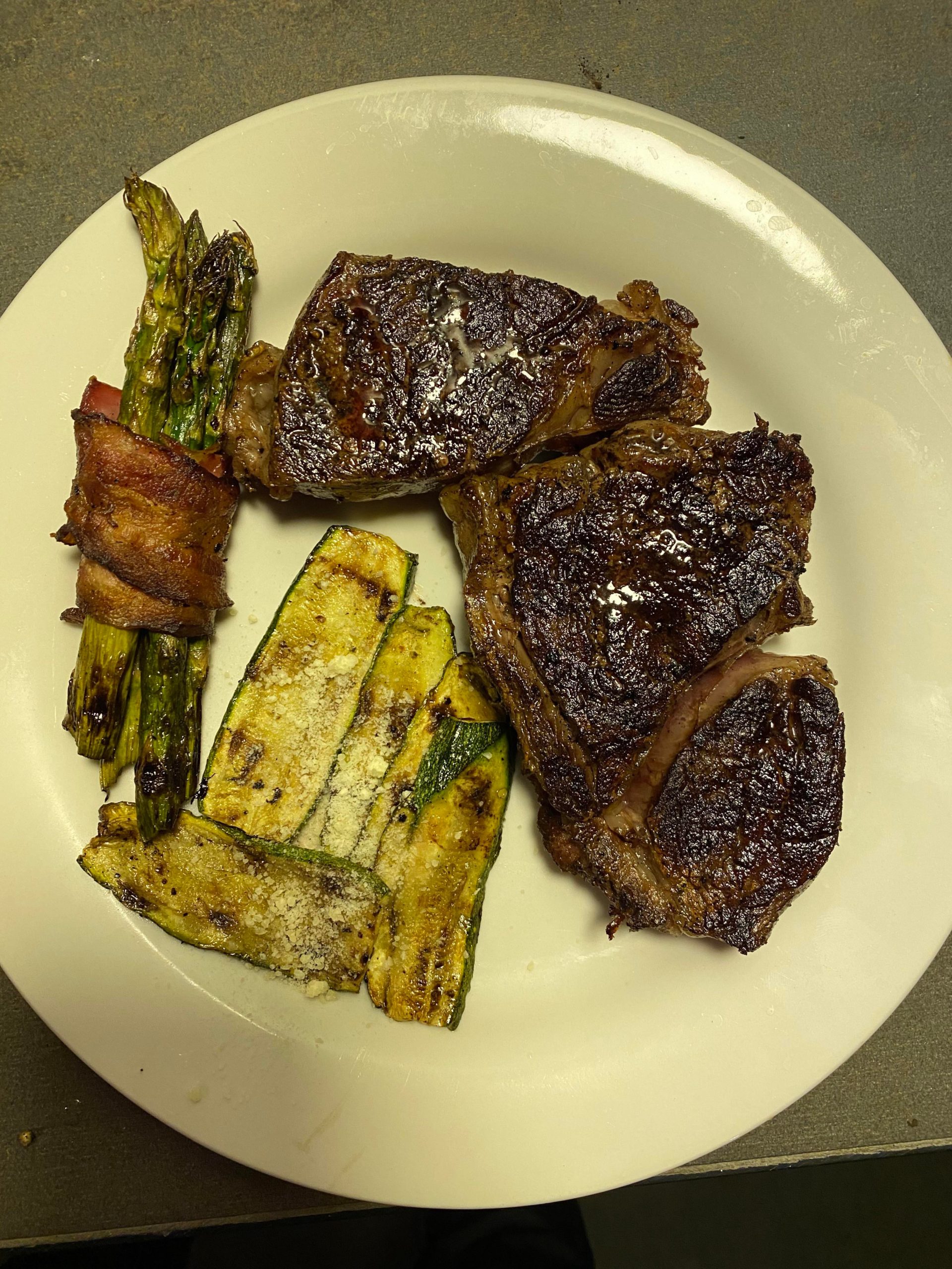 bit late but yeah, cooked for my parents on valentines. costco rib eye ...