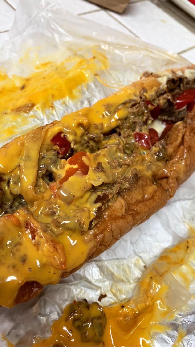Boo's Sweet Pepper Cheesesteak Dining and Cooking