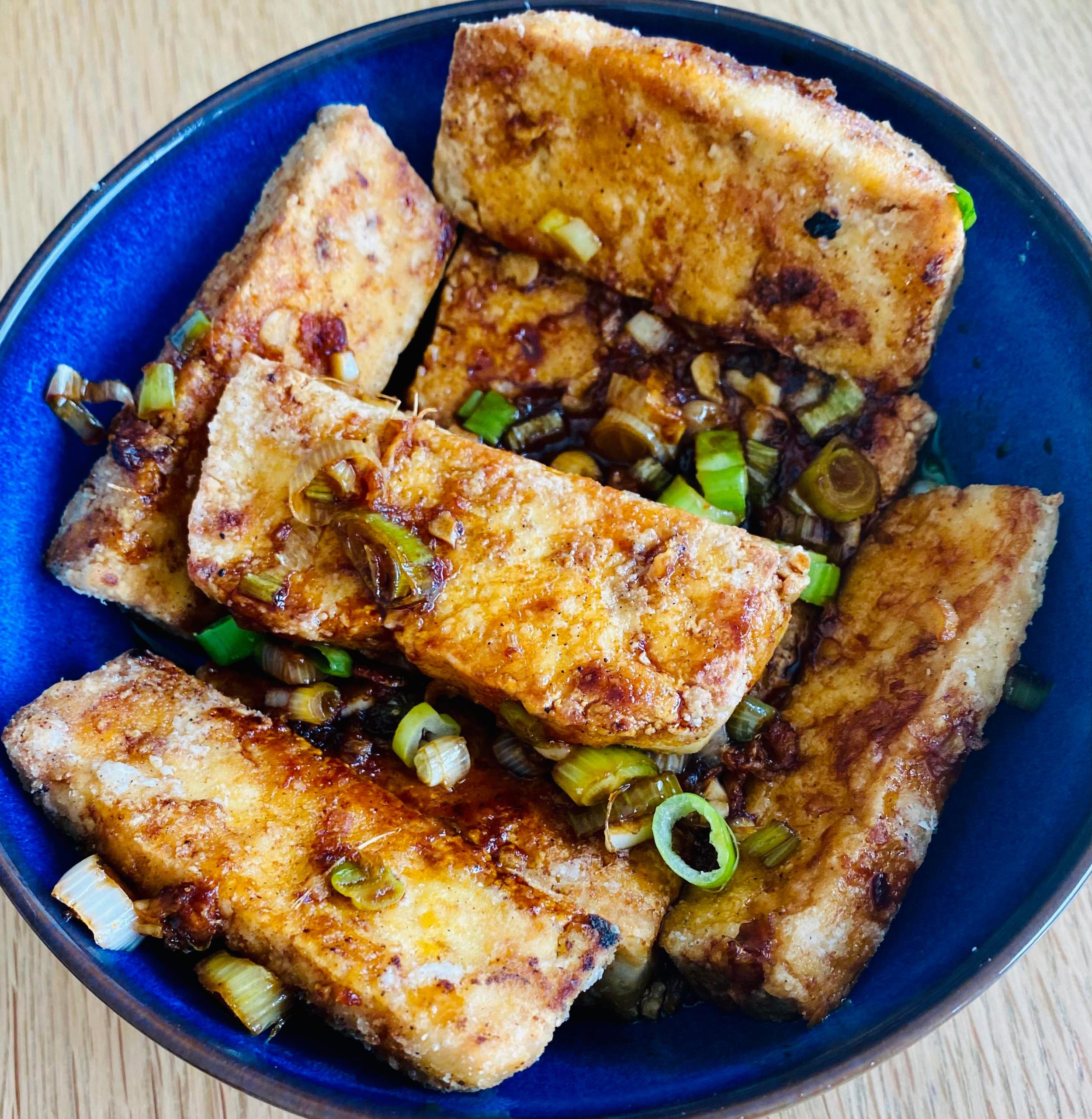 Crispy tofu with a soy glaze Dining and Cooking