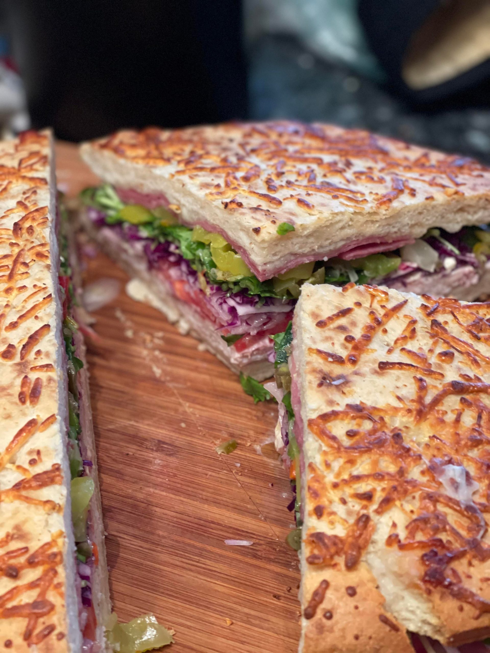 Inspired by David Chang’s Recipe Club podcast, a wedge sandwich using