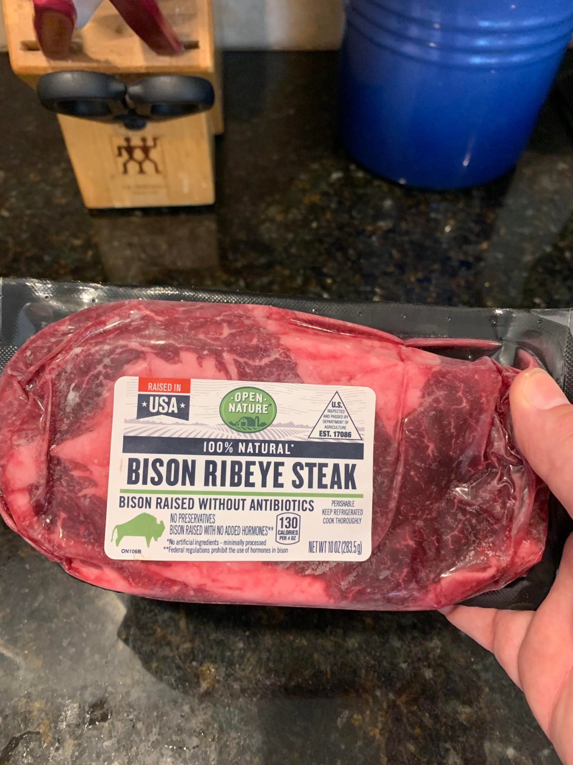 Bison Ribeye Dining and Cooking