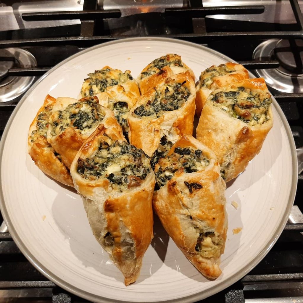 I made Kronk's Spinach Puffs from the Emperor's new groove