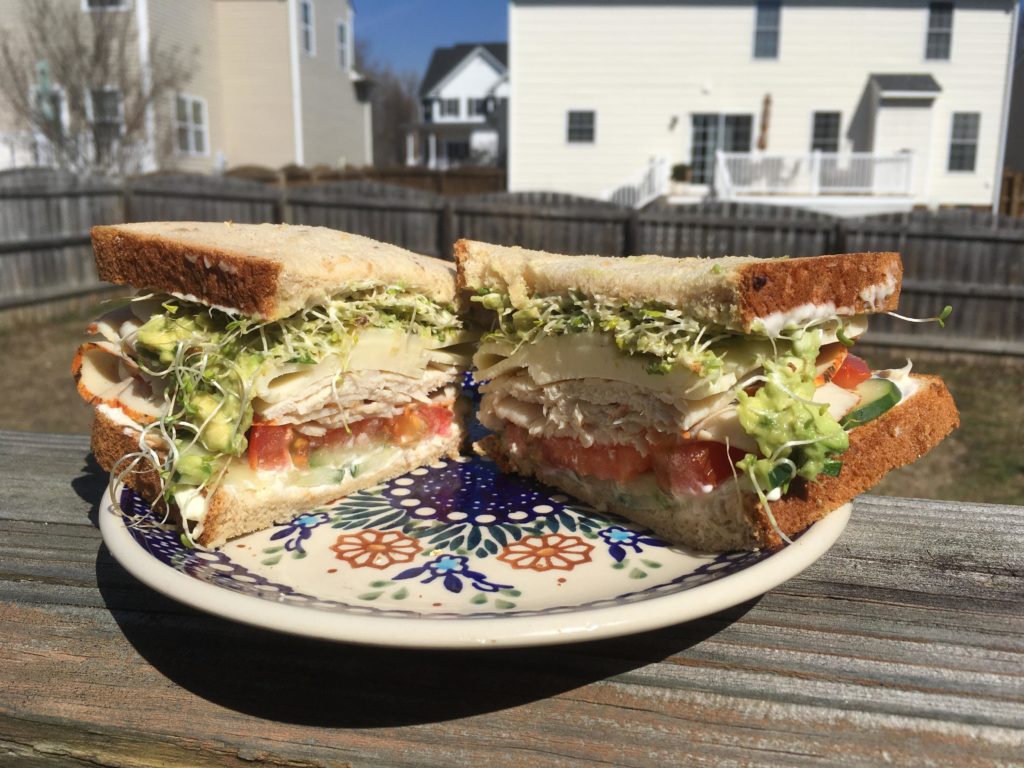 My version of the Jimmy John’s Beach Club. Long Live Sprouts!