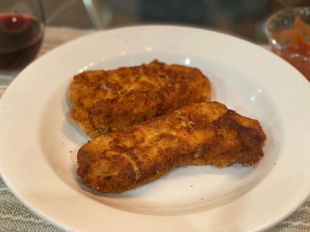 Keto Fried Fish, made with almond flour. Rating: 5/5. Recipe link in comments :)