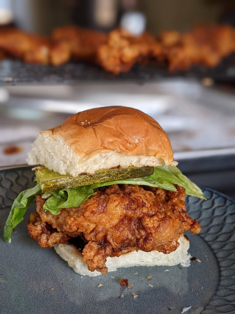 [I made and ate] Nashville Hot Chicken Sandwiches