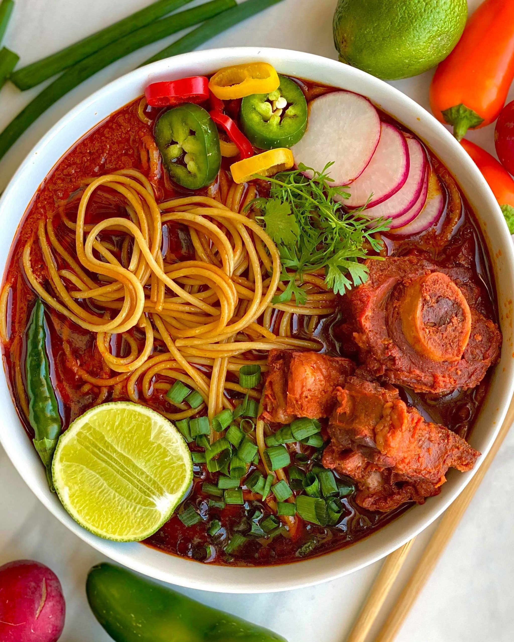 I made THUKPA which is a flavorful noodle dish popular in Nepal and