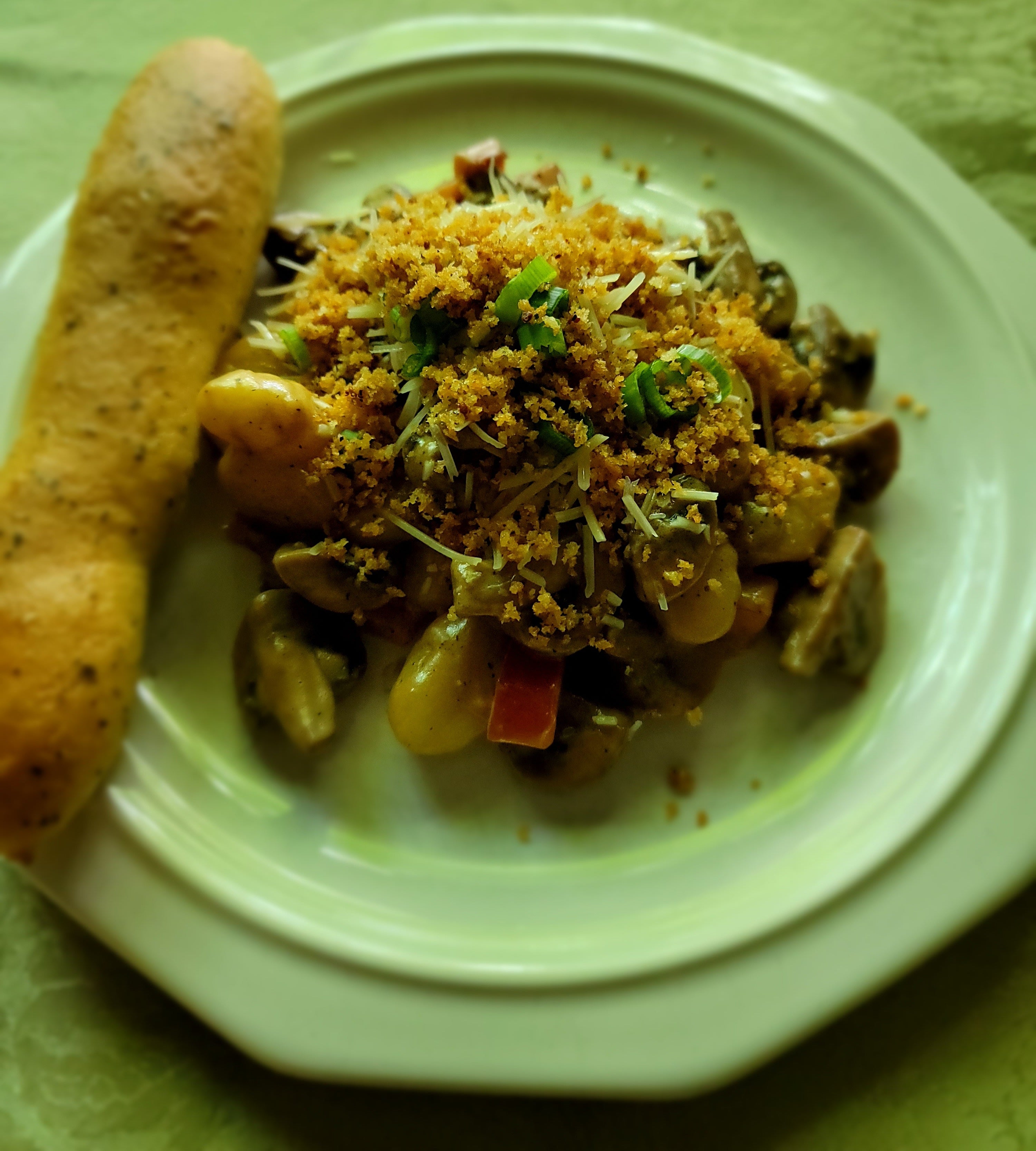 Triple Mushroom Truffle Gnocchi with Garlicky Panko & Parmesan Dining