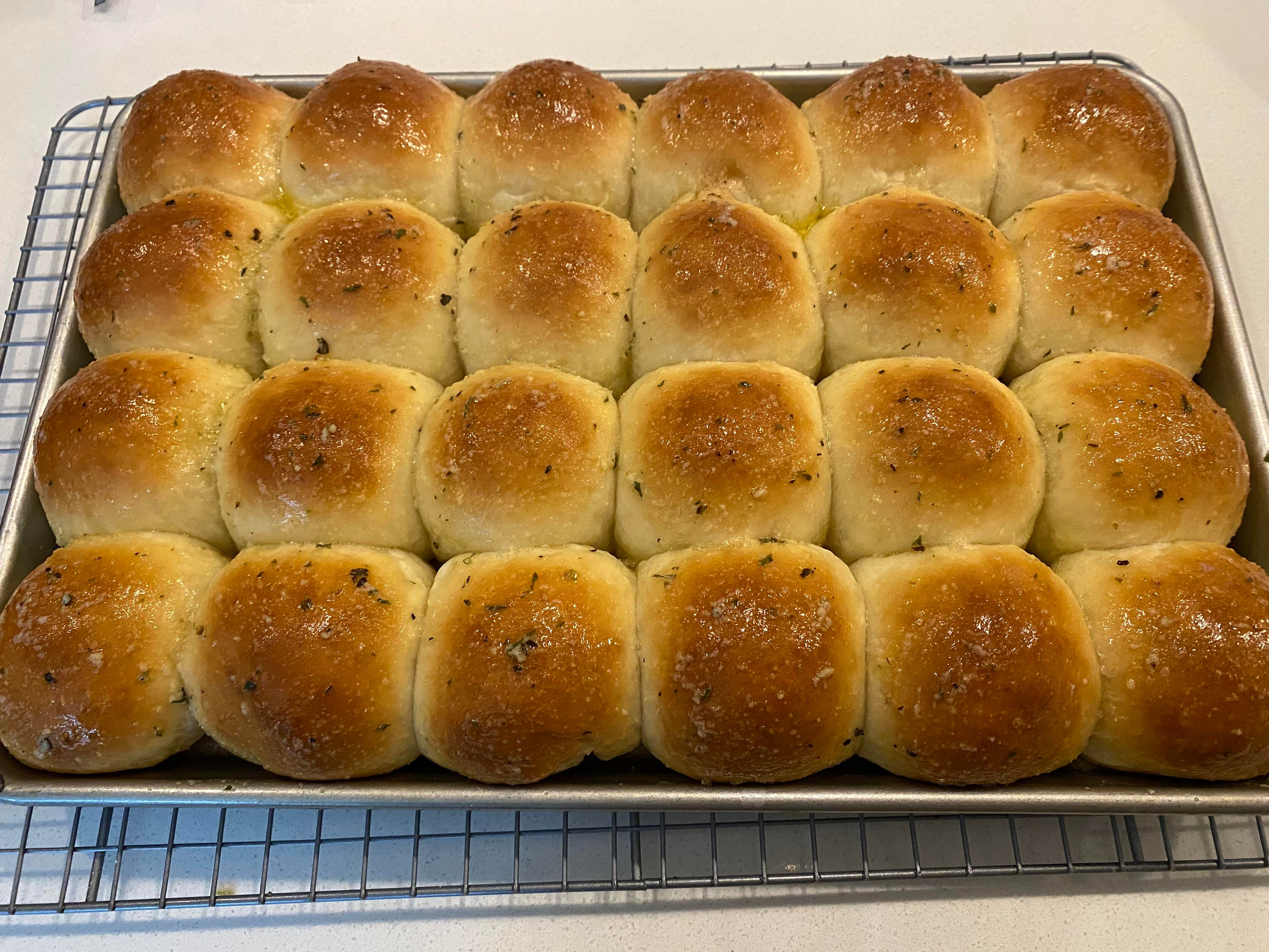 Weigh your dinner rolls, they look so good when they are all the same