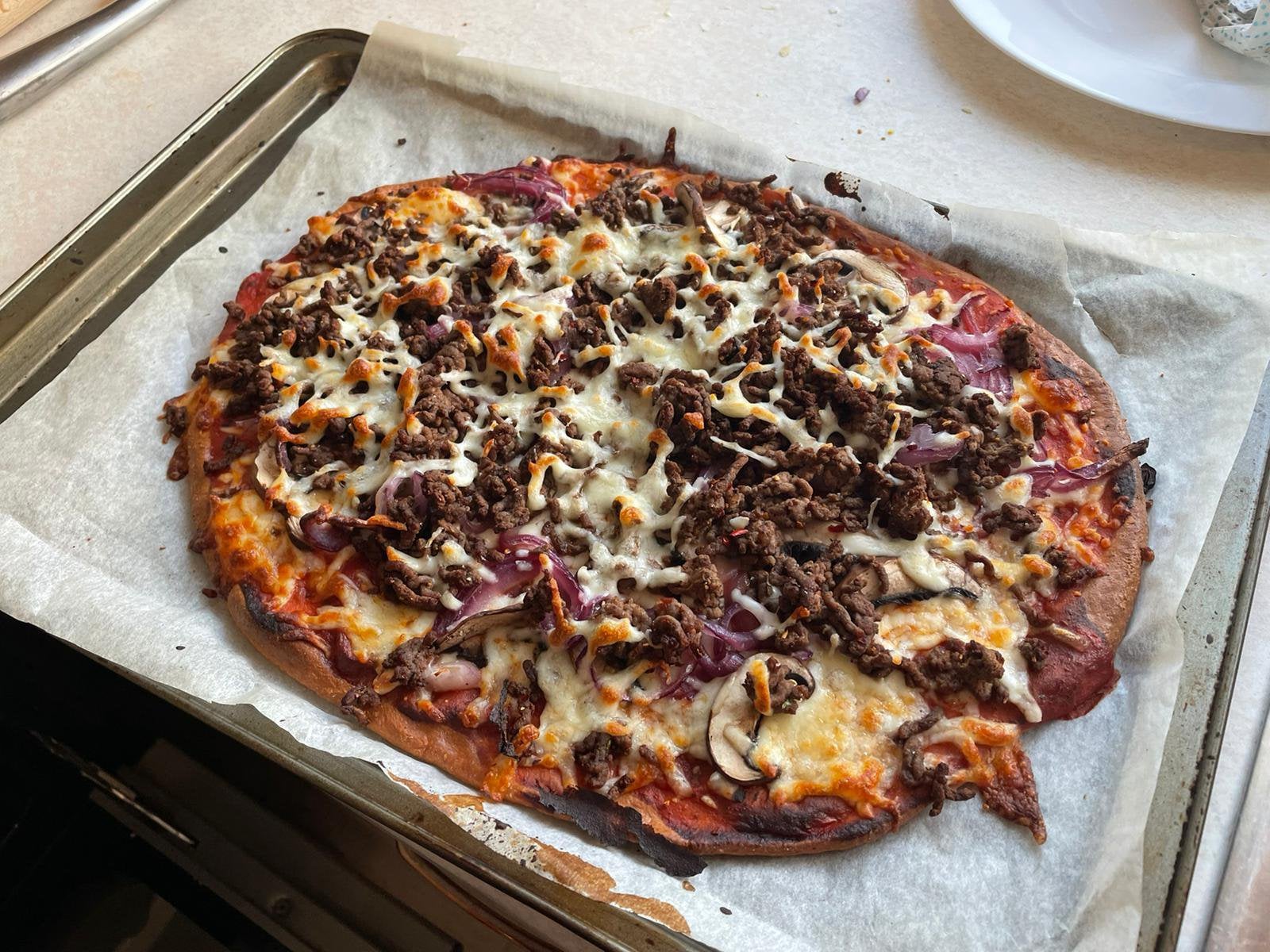 Fathead Chilli Beef Pizza Dining and Cooking