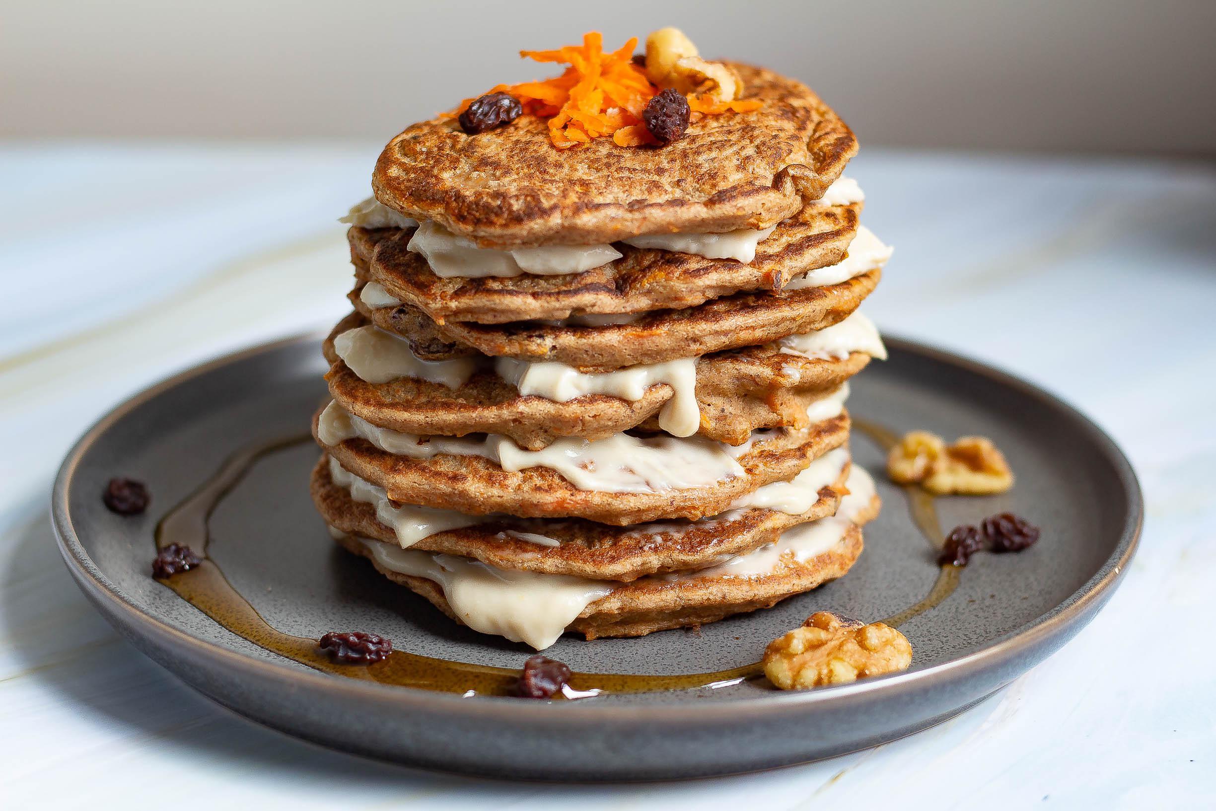 Carrot Cake Pancakes w