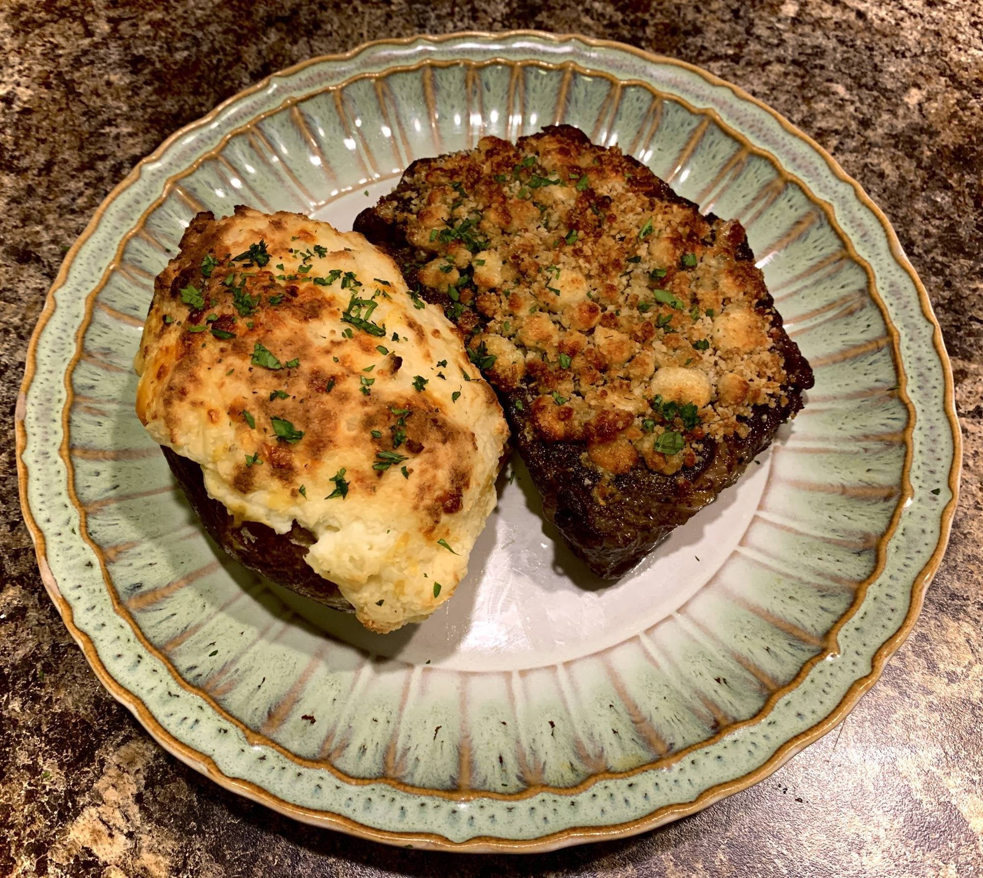 Bleu Cheese Crusted Ribeye and Twice Baked Dining and Cooking