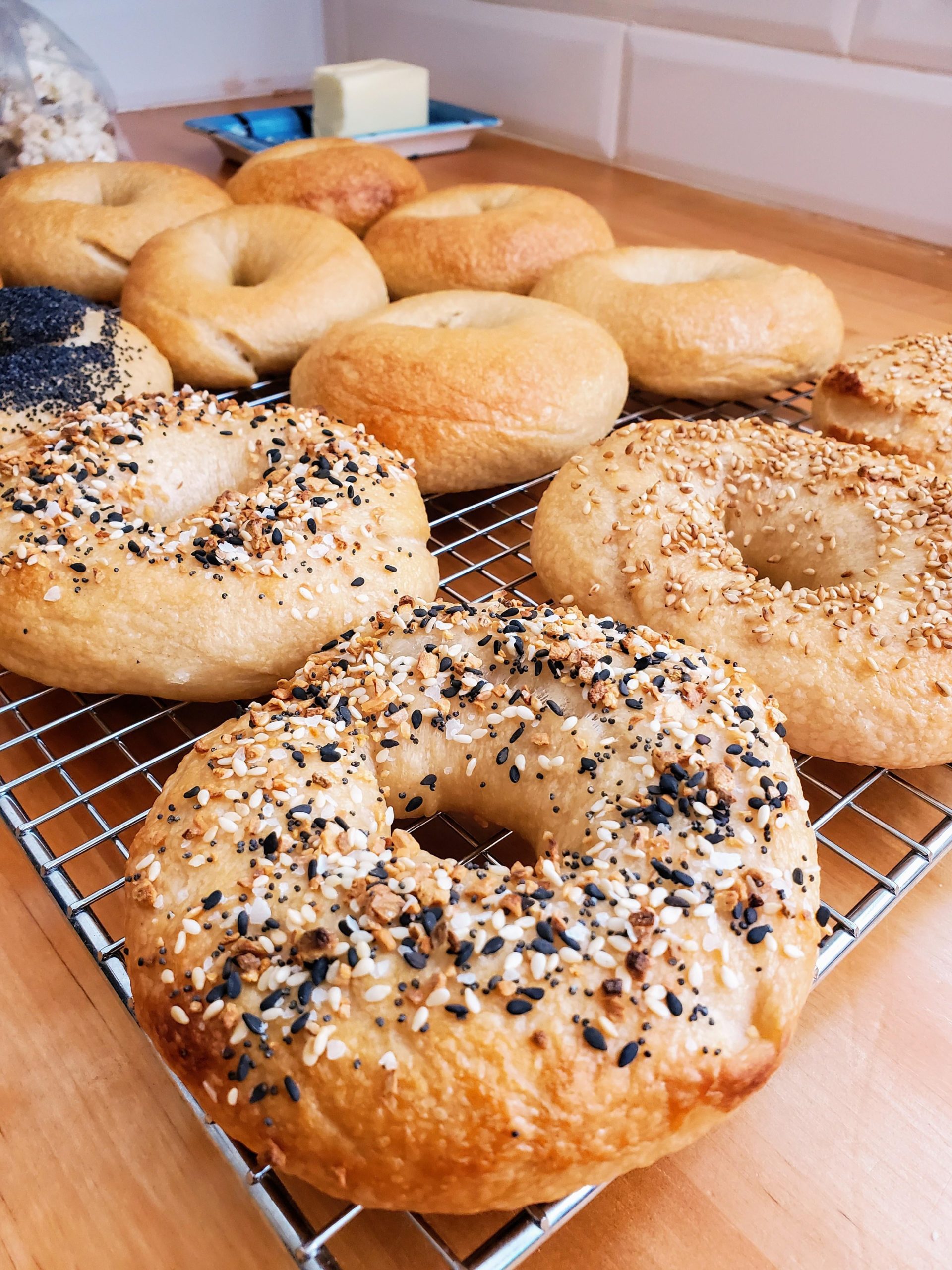 Summer break means bagels any day of the week 🌞 Dining and Cooking