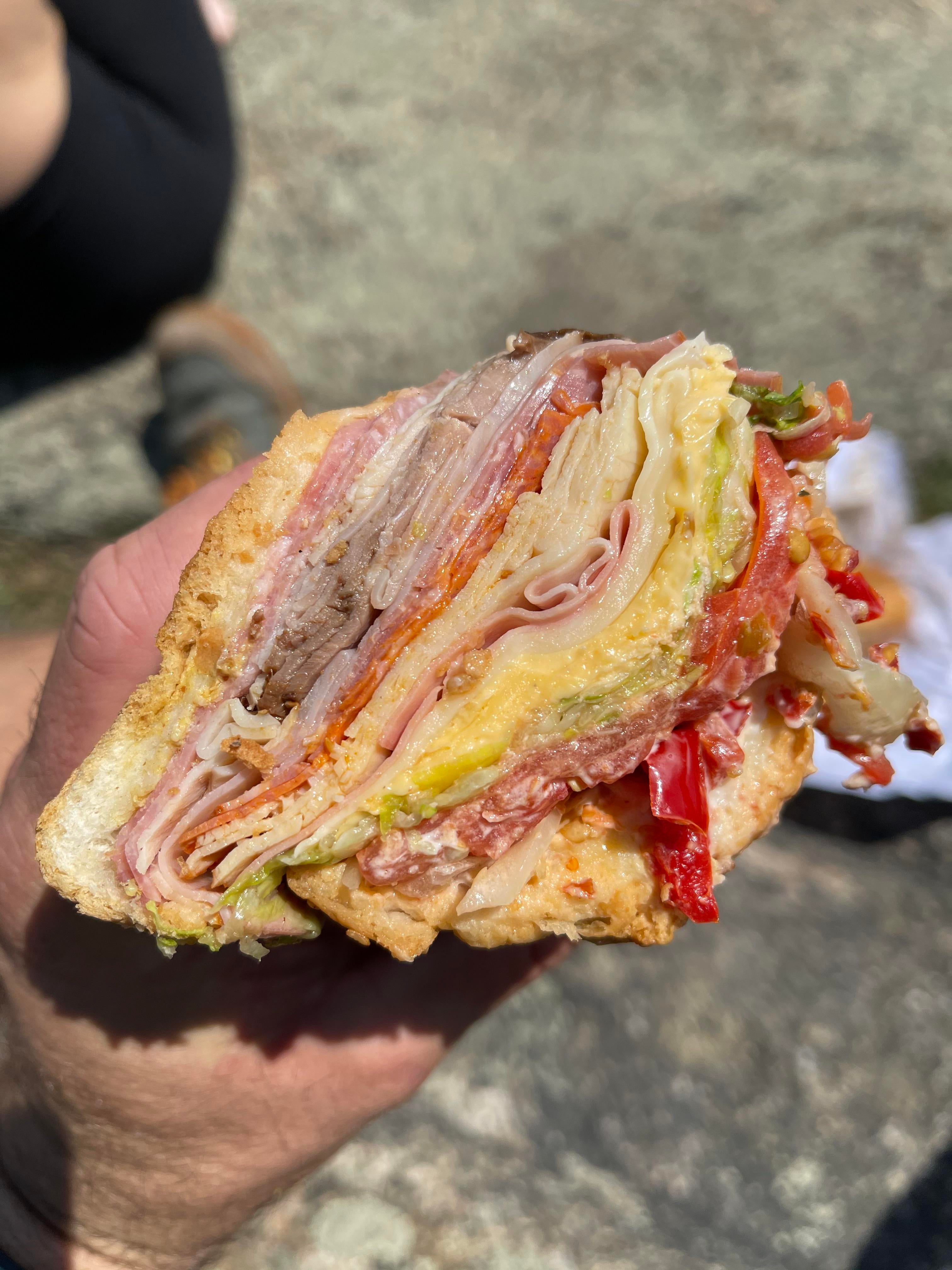 A bomb, Sal, Chris, Charlie’s Deli Astoria, NY. Dining and Cooking