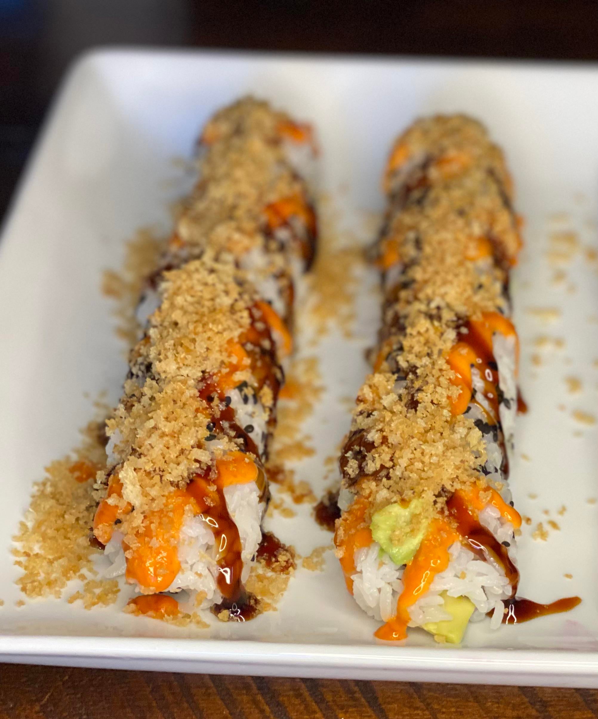 I made Spicy Tuna Avocado Rolls Dining and Cooking