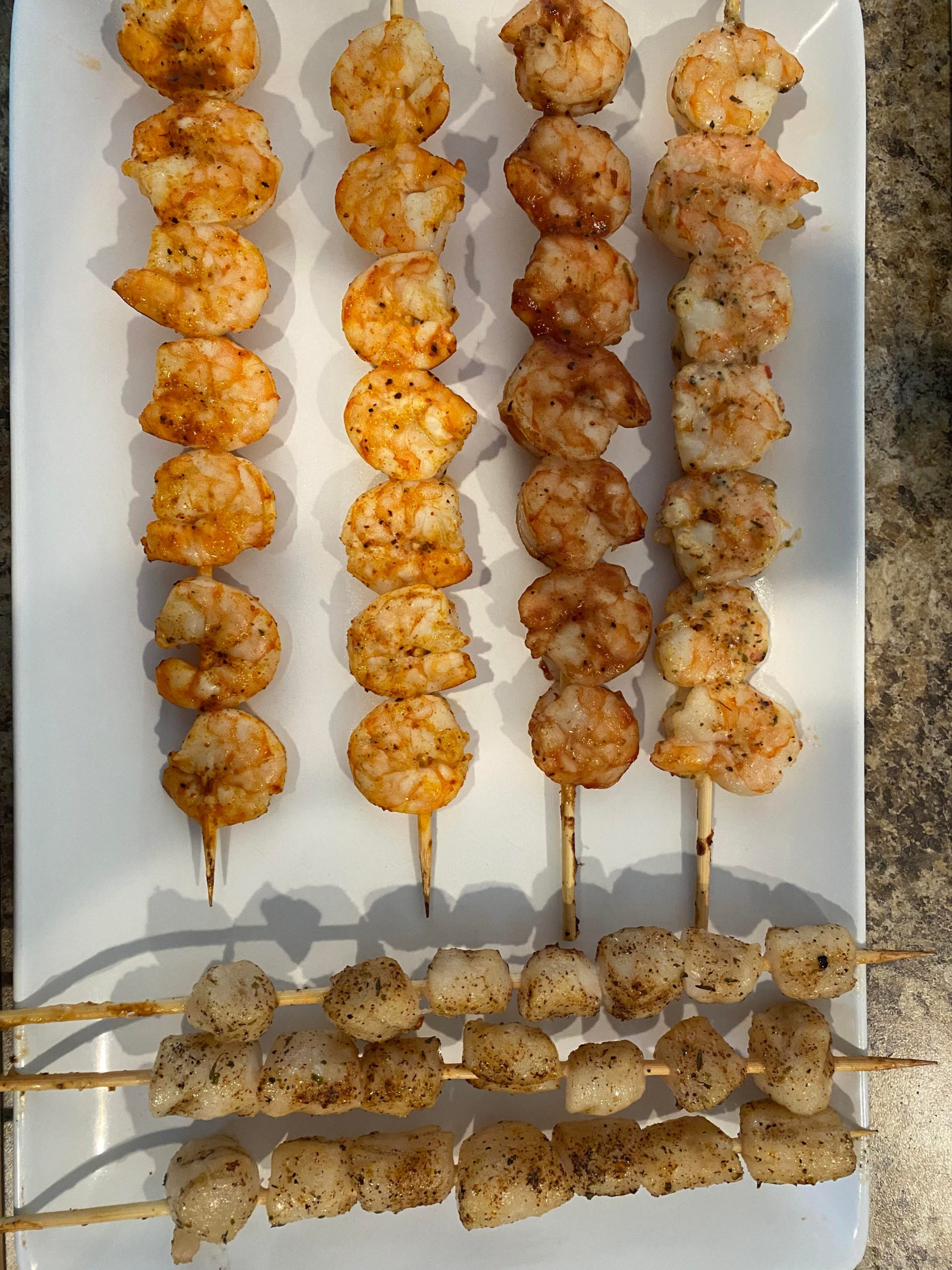 Grilled shrimp and scallops! Dining and Cooking