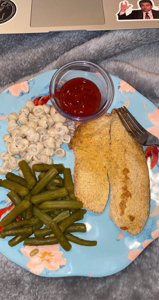 some insanely spicy cajun air fried tilapia!!