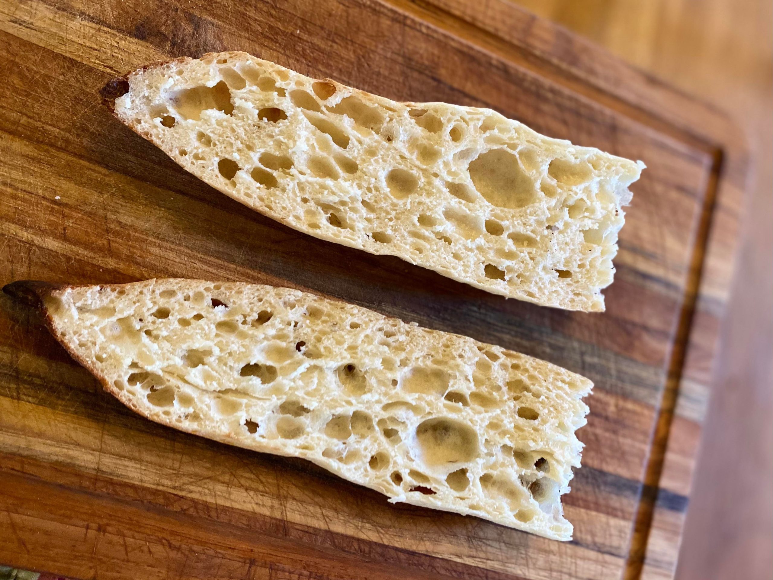 My most open crumb ever. Wasn’t trying for it, but I’ll take it