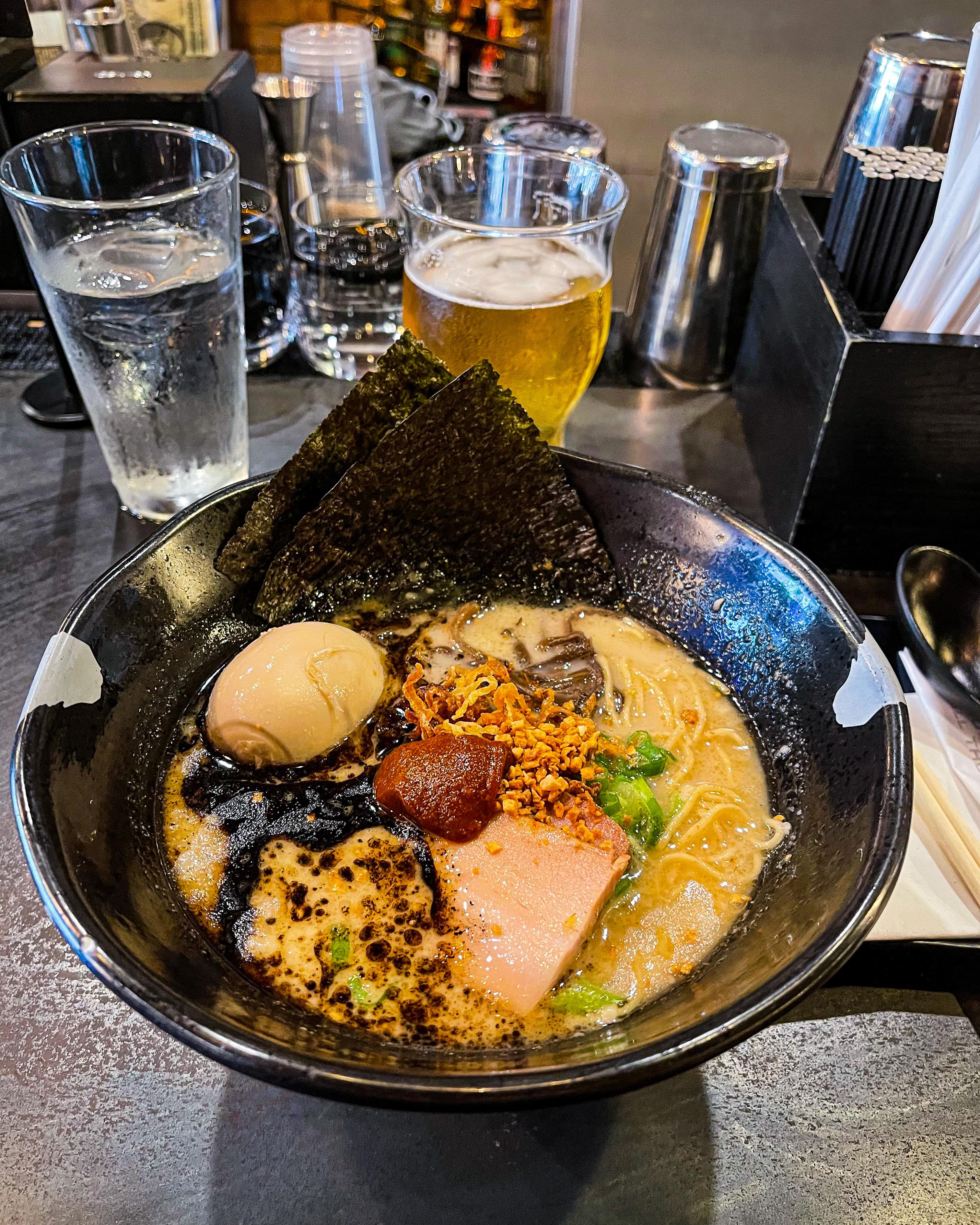JINYA Tonkotsu Black. JINYA Ramen Bar Washington DC Dining and Cooking