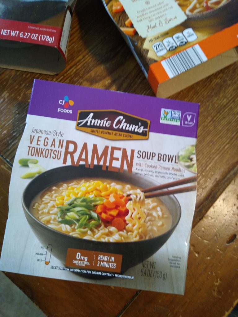 Found some new ramen bowls at Aldi. I added a poached egg and it was quite good for an instant kit.