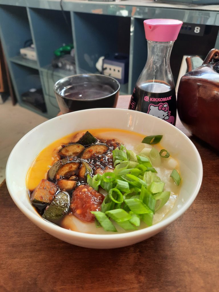 A simple breakfast congee
