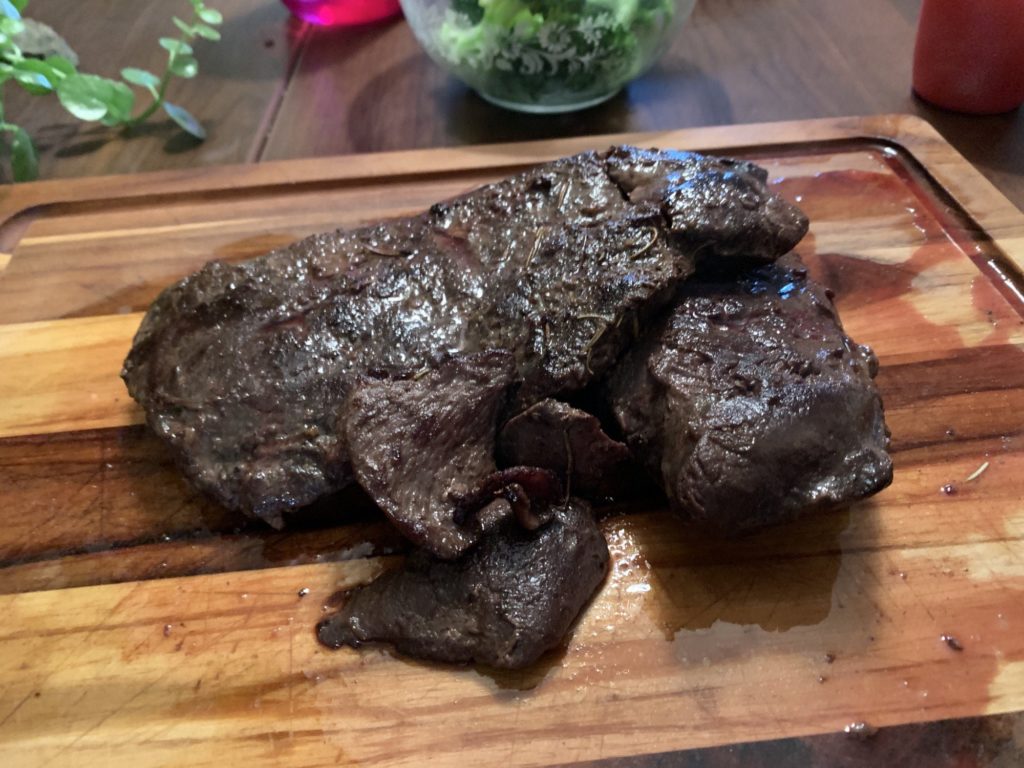 Caribou backstrap! My first game meat sous-vide.