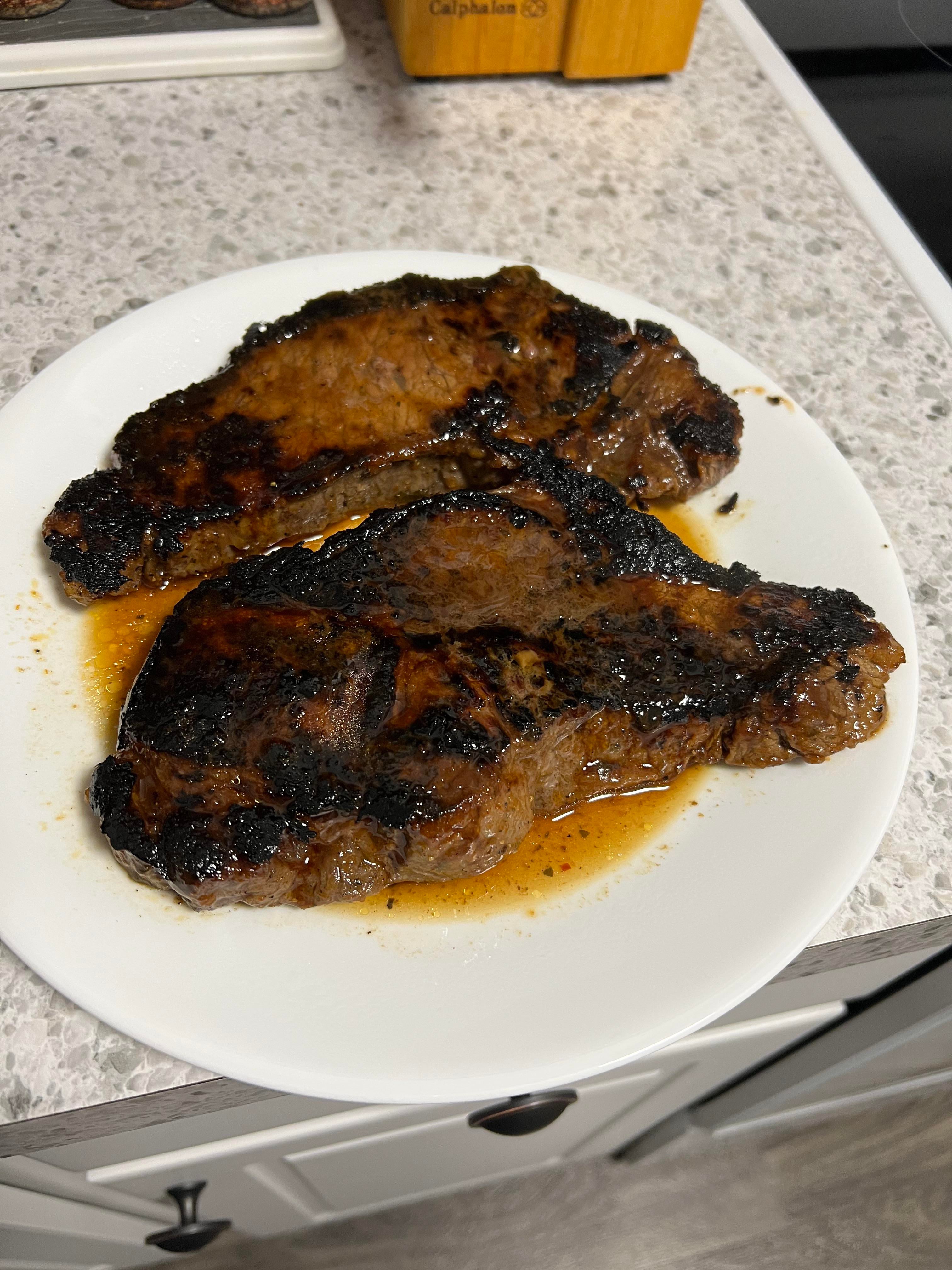 A1 marinade on the Blackstone Dining and Cooking
