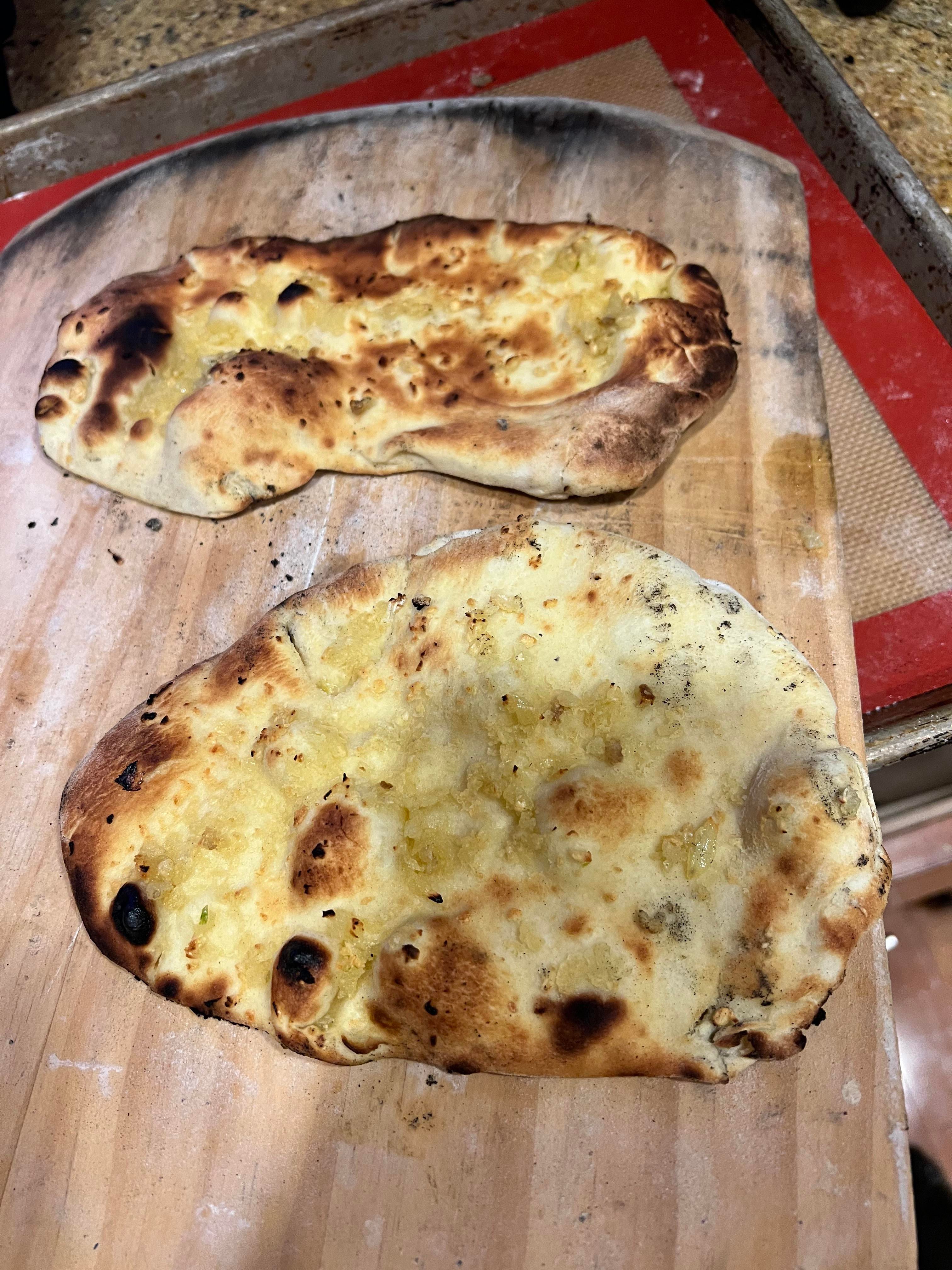 huren merk op wortel Indian style naan bread on Ooni pizza oven. - Dining and Cooking