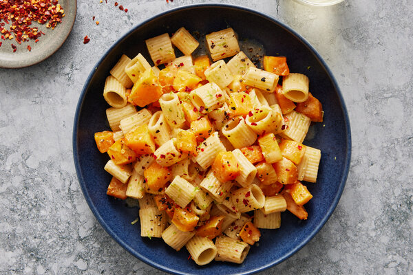 Miso-Butter Pasta With Butternut Squash