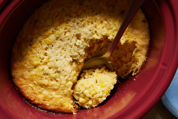 Slow-Cooker Corn Pudding