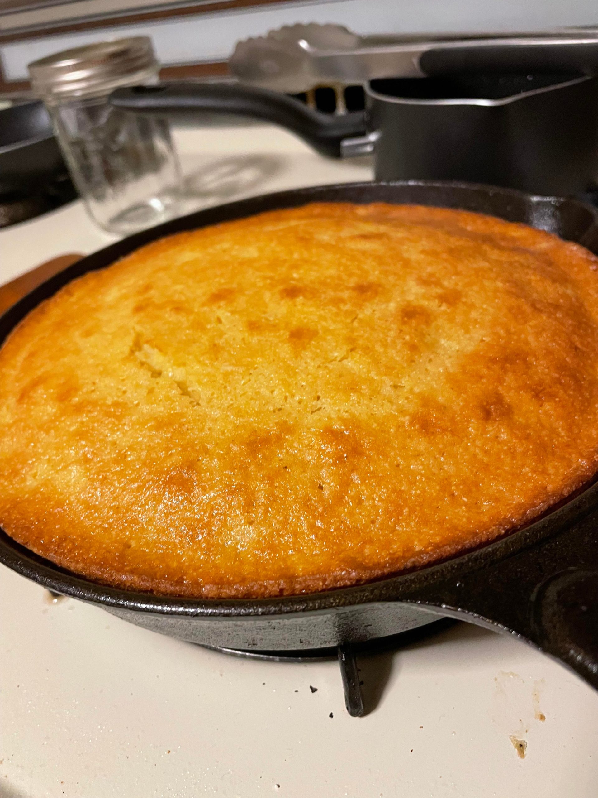 I made my first cast iron corn bread Dining and Cooking