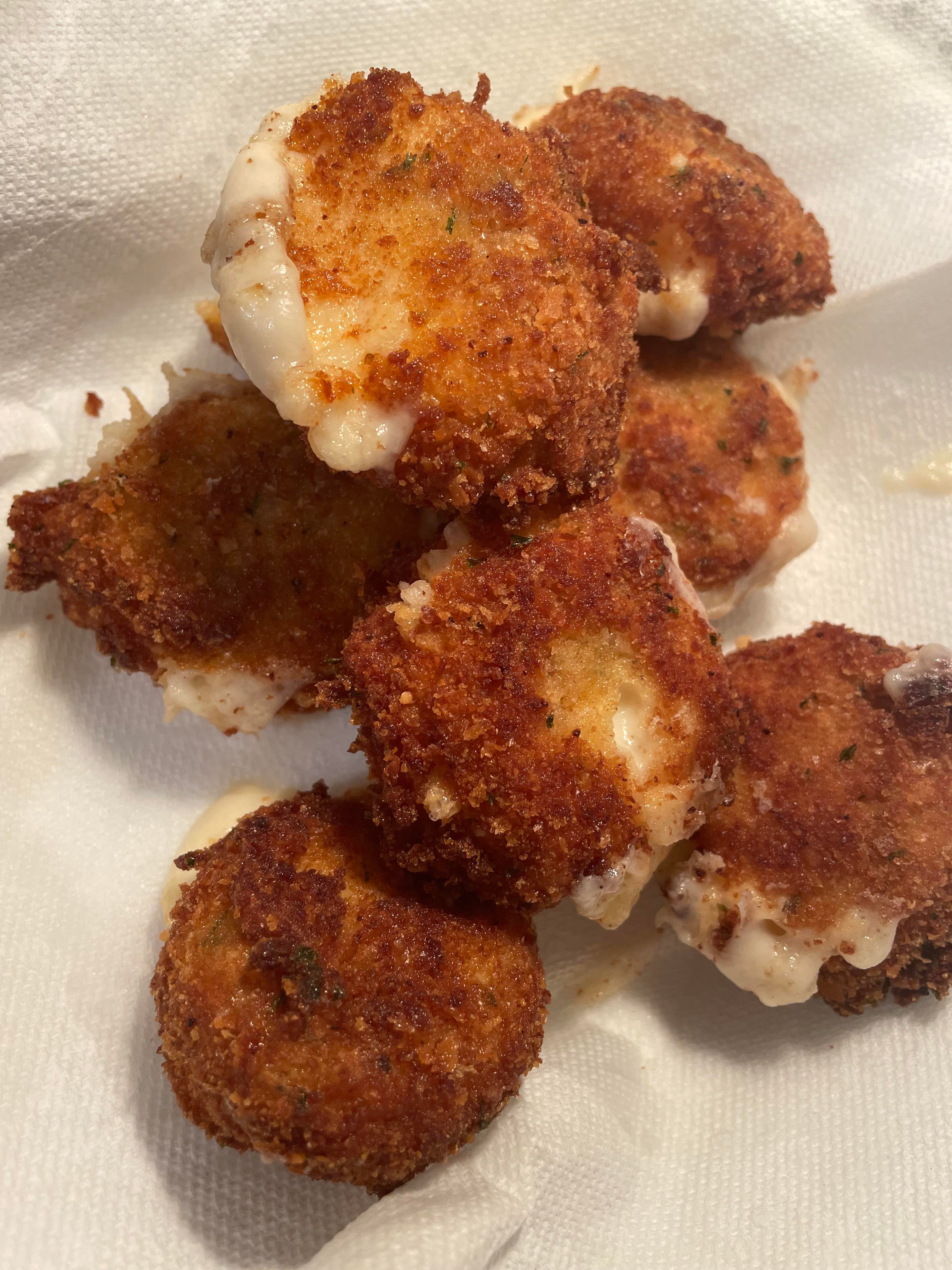 Fried Babybel cheese bites Dining and Cooking