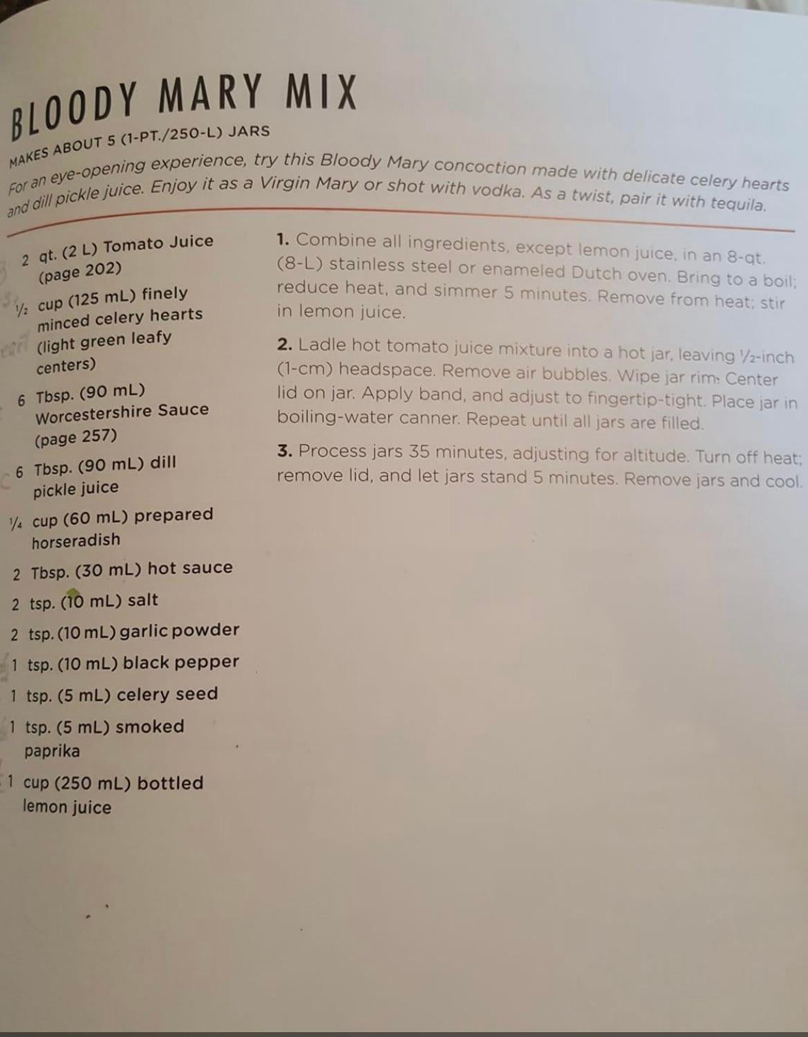 Can I use bottled tomato juice for this? Dining and Cooking