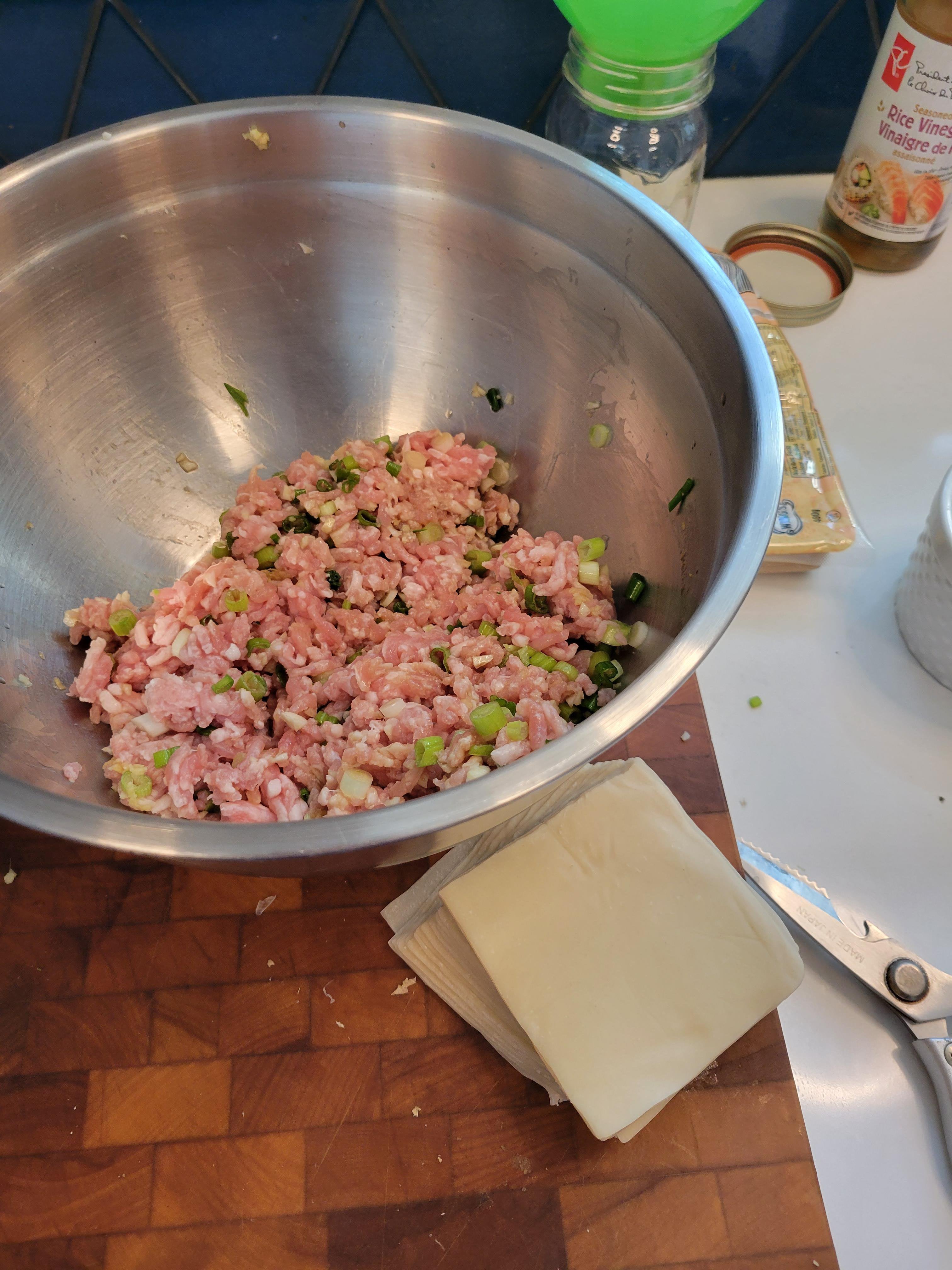 Pork pot stickers Dining and Cooking
