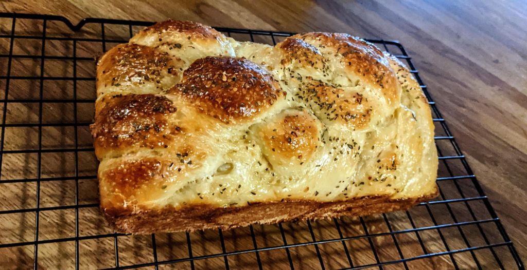 My first time making a knotted bread!