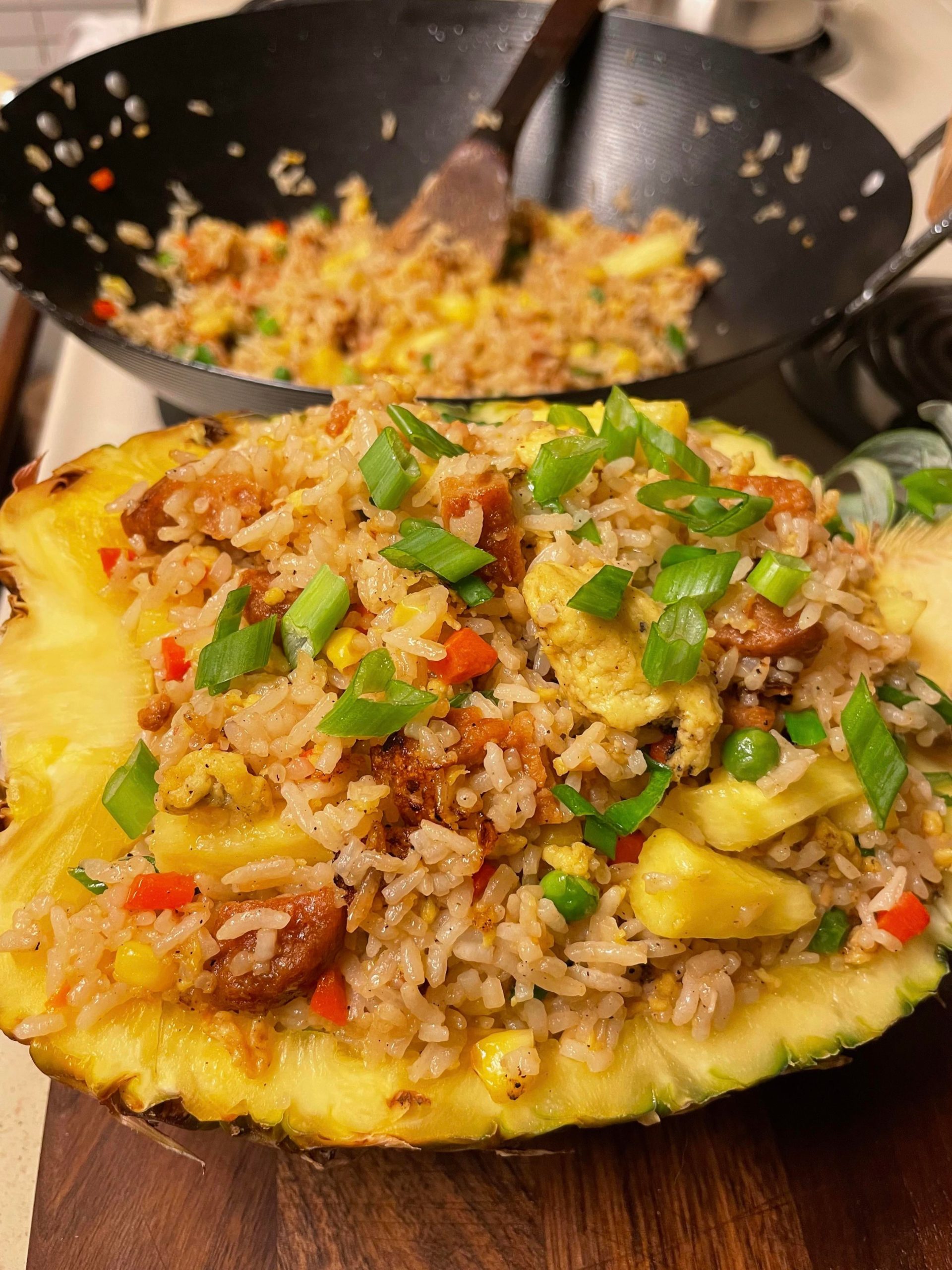 Pineapple spam fried rice! Dining and Cooking