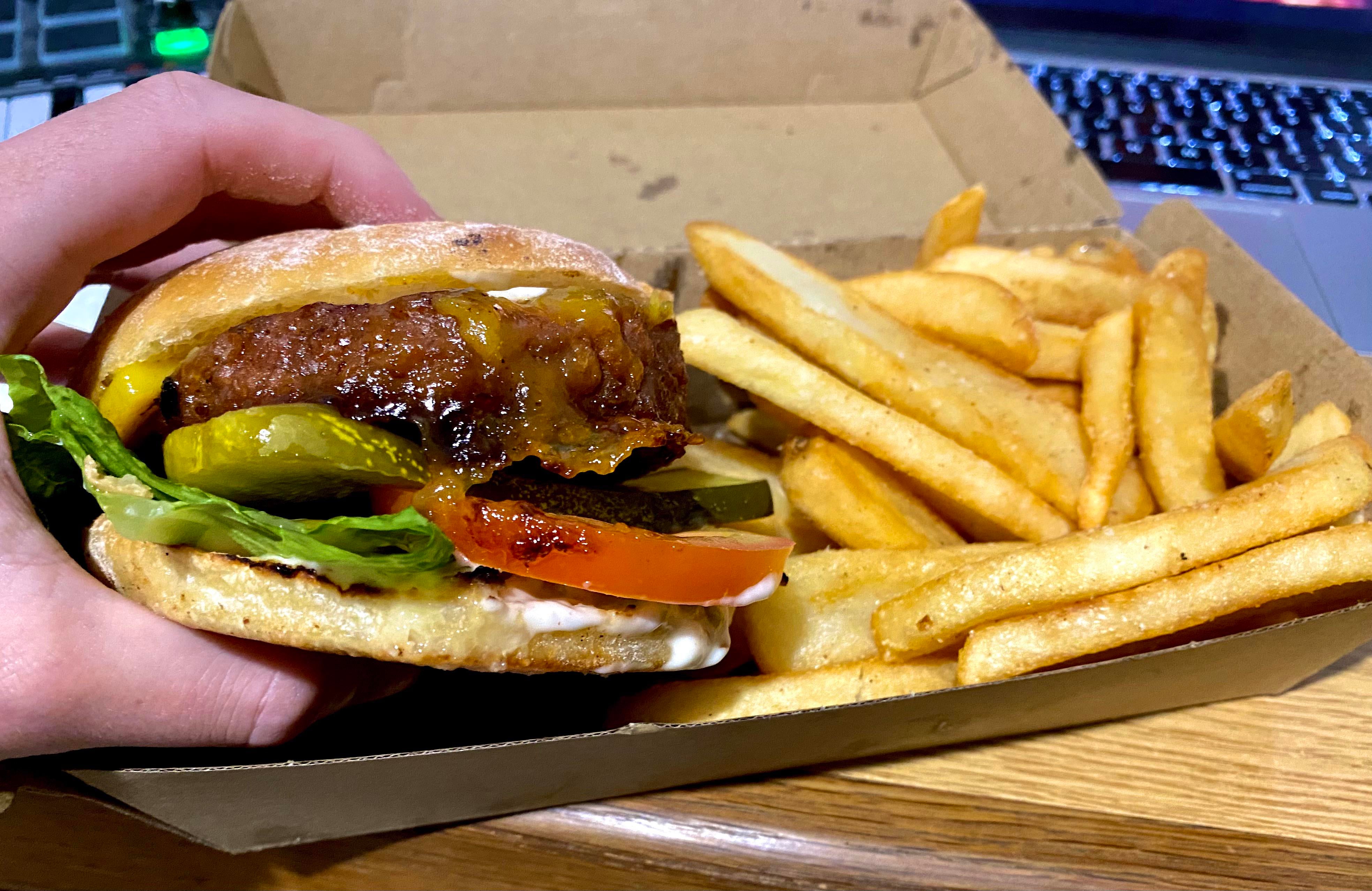Beyond cheeseburger and fries from a 100 plantbased eatery near me